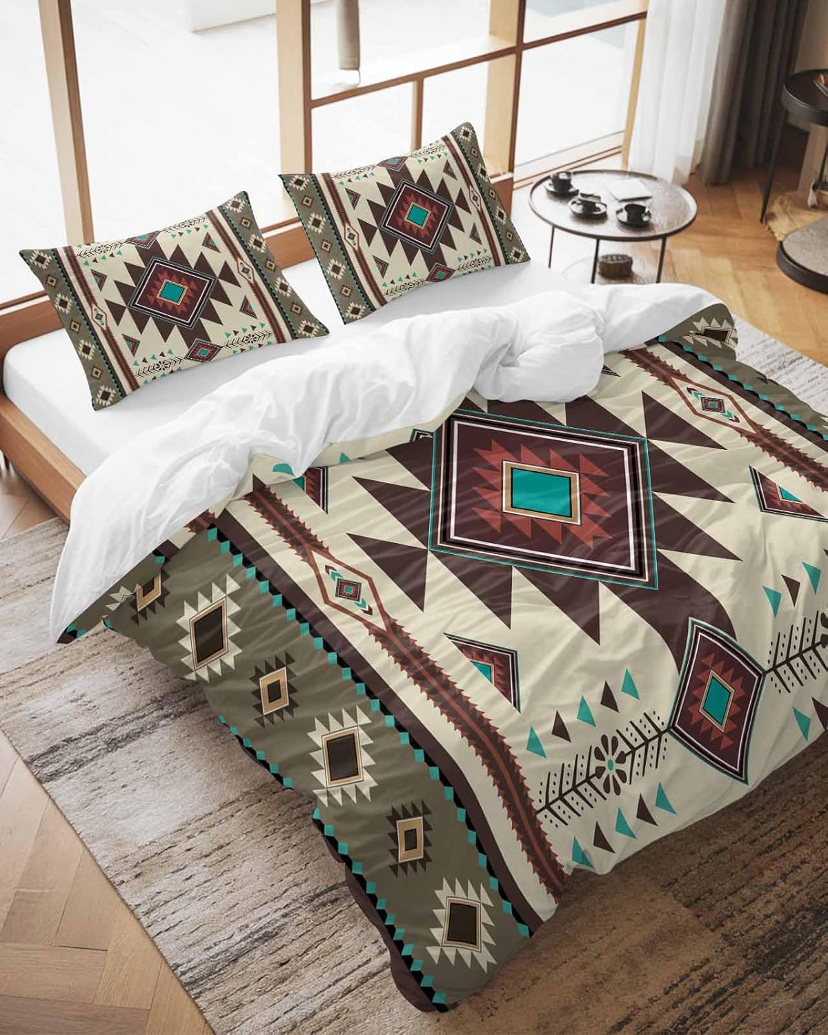 ZOE GARDEN Brown Southwest Duvet Cover Set