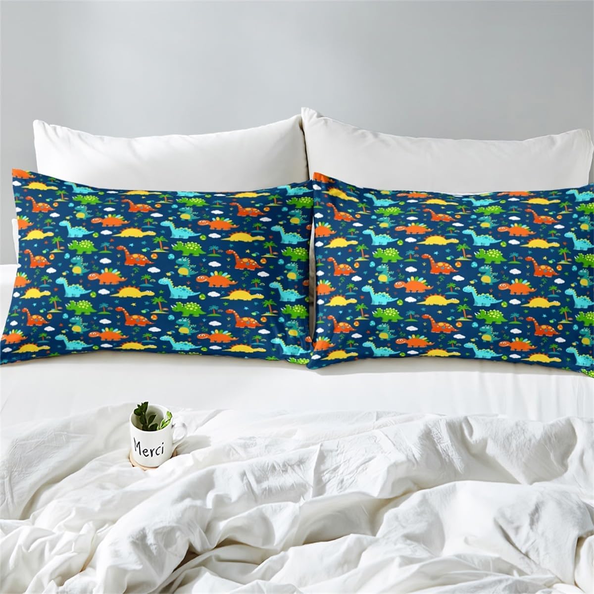 Feelyou Kids Dinosaur Bed Sheet Set King Size