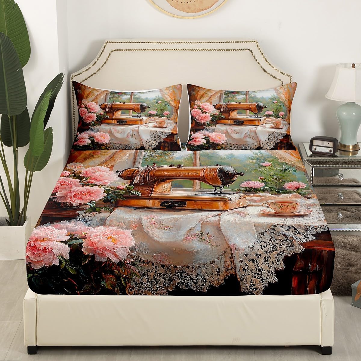 Manfei Sewing Kids Sheet Set 4PCS