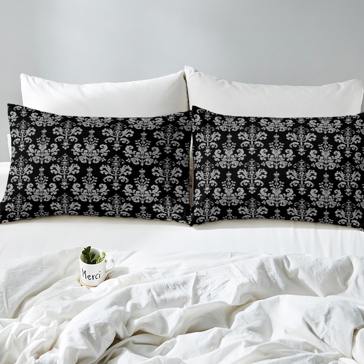 Feelyou Damask Pattern Duvet Cover Set for Kids