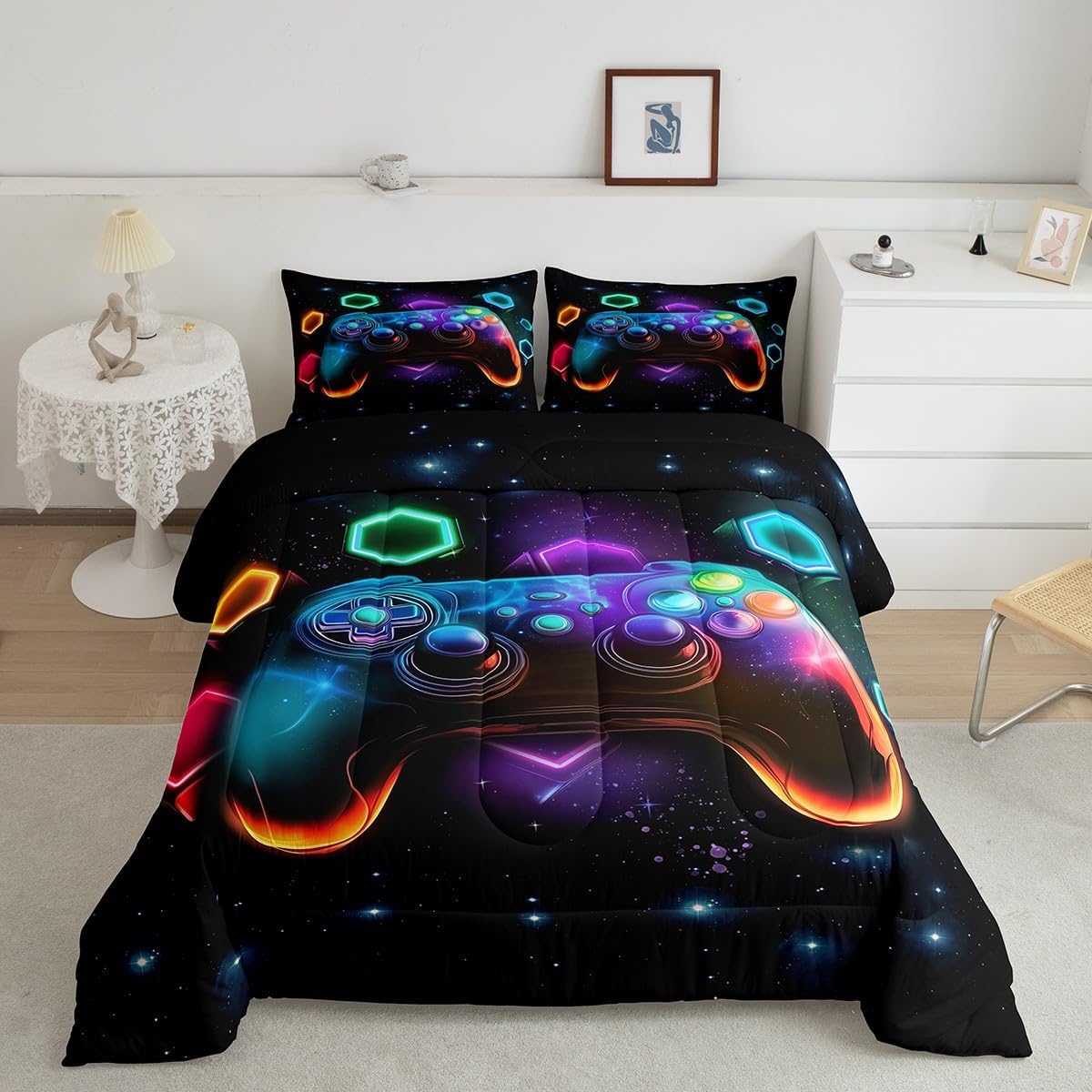 Erosebridal Gaming Comforter Set for Boys King Size