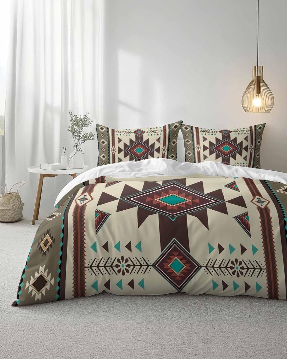 ZOE GARDEN Brown Southwest Duvet Cover Set