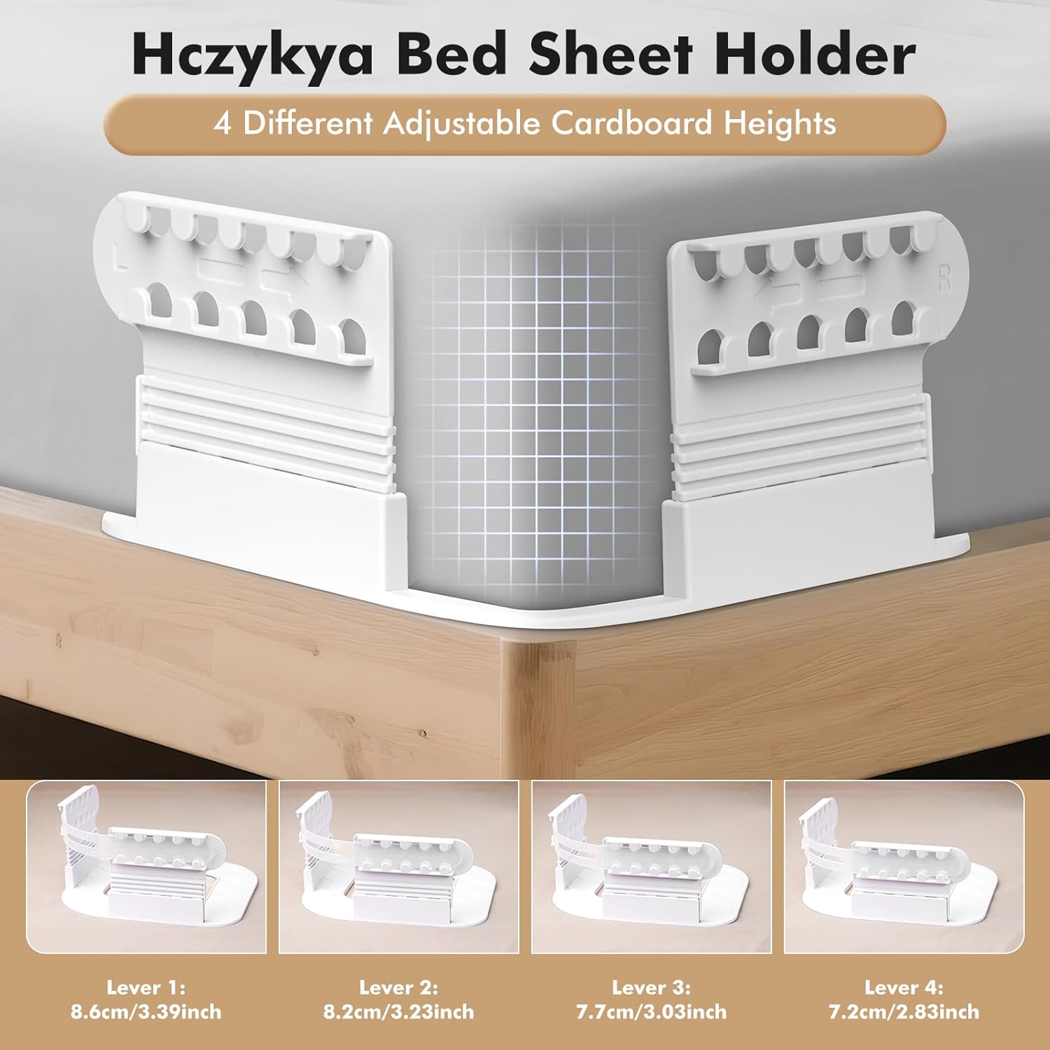 Hczykya Bed Sheet Holders for Corners