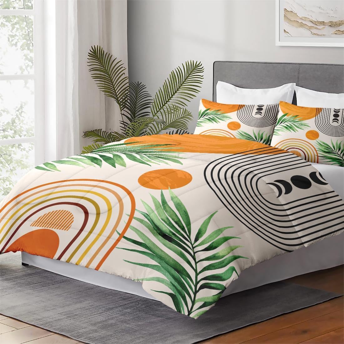 WeCozy King Size Comforter Set with 2 Pillowcases