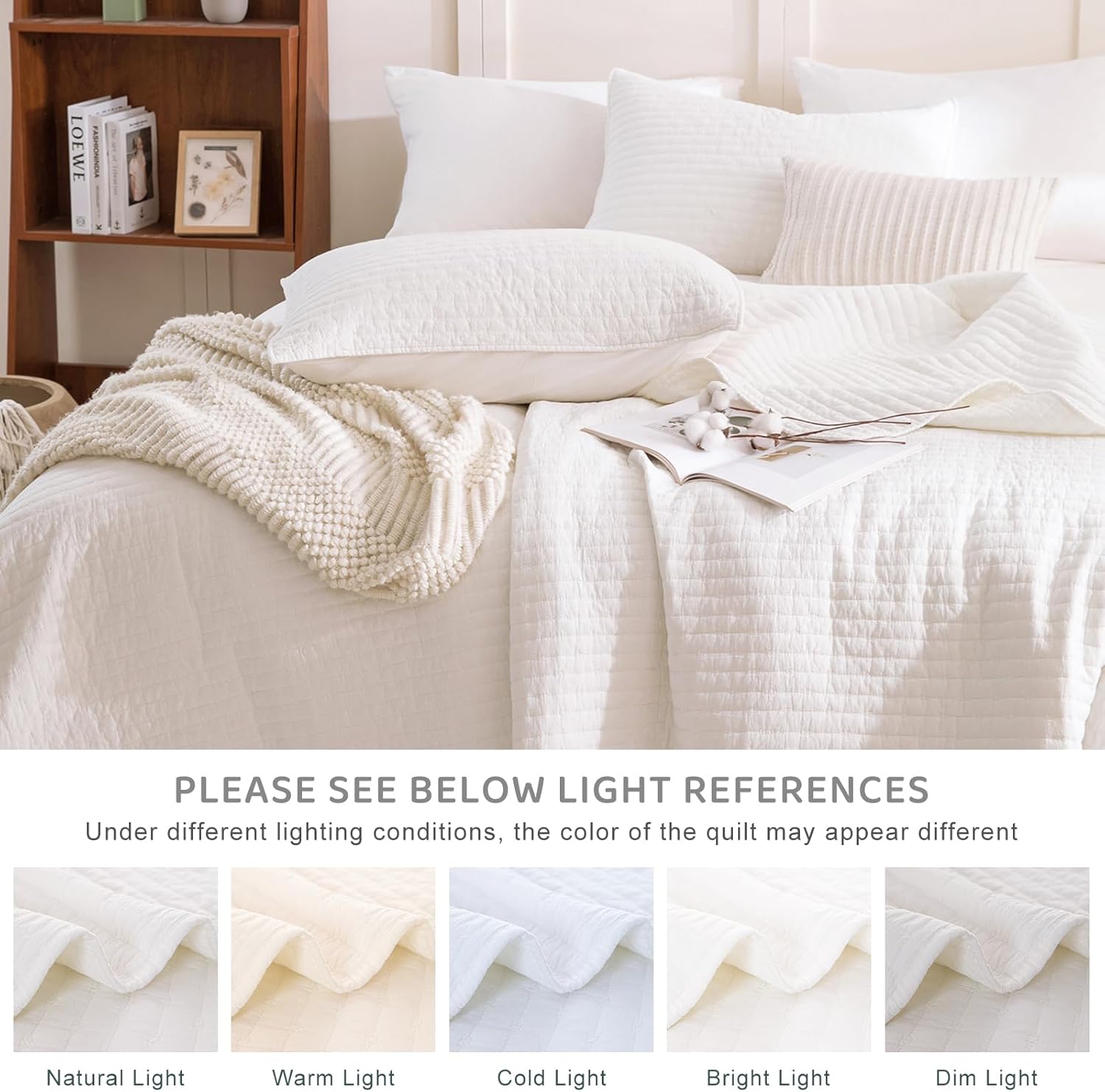 Sanracie Stonewashed King Quilt Set 3PCS Extra Large