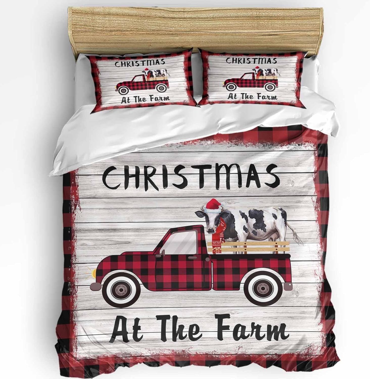 LooPoP Farm Christmas Comforter Set 3 Piece