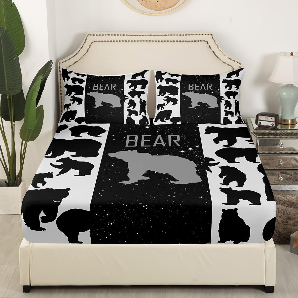 Feelyou Bear Sheet Set Kids 3D Country Bedding