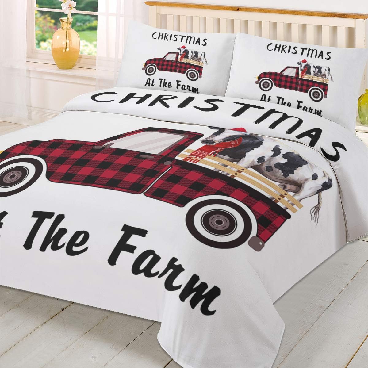 LooPoP Farm Christmas Comforter Set California King 1