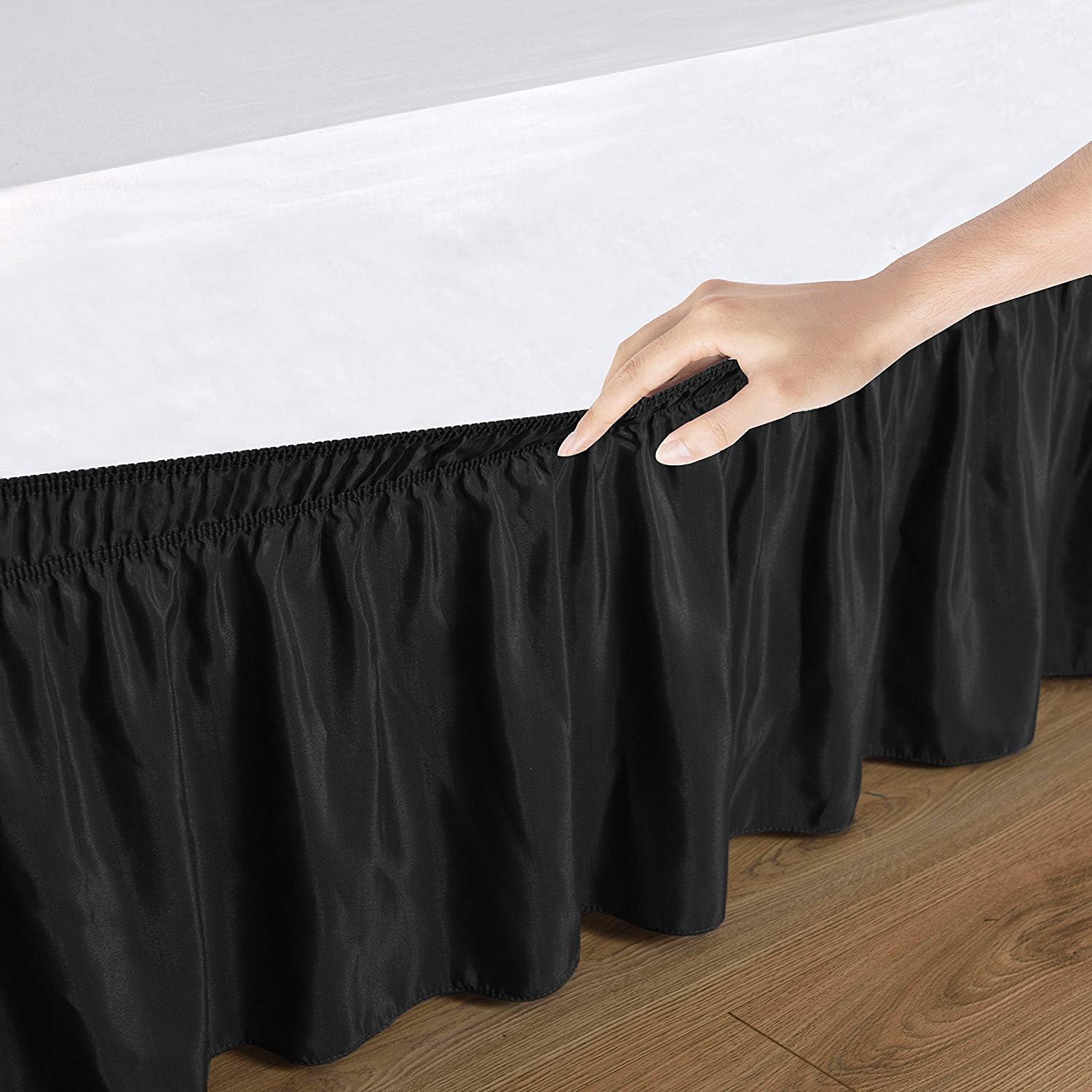 Elegant Decor King Bed Skirt 11 Inch Drop