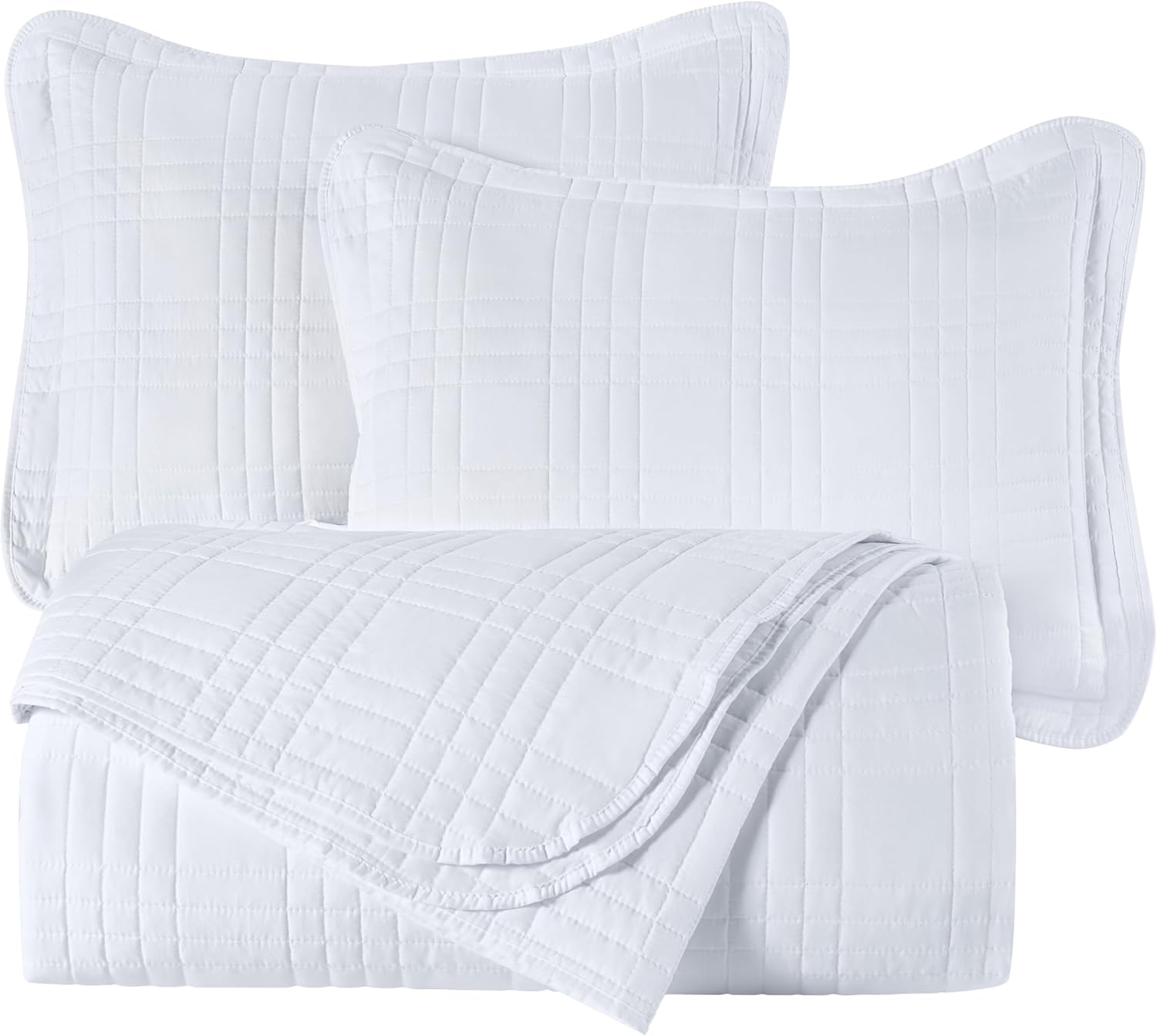 Chezmoi Collection Kingston King Size Bedspread Set 3-Piece