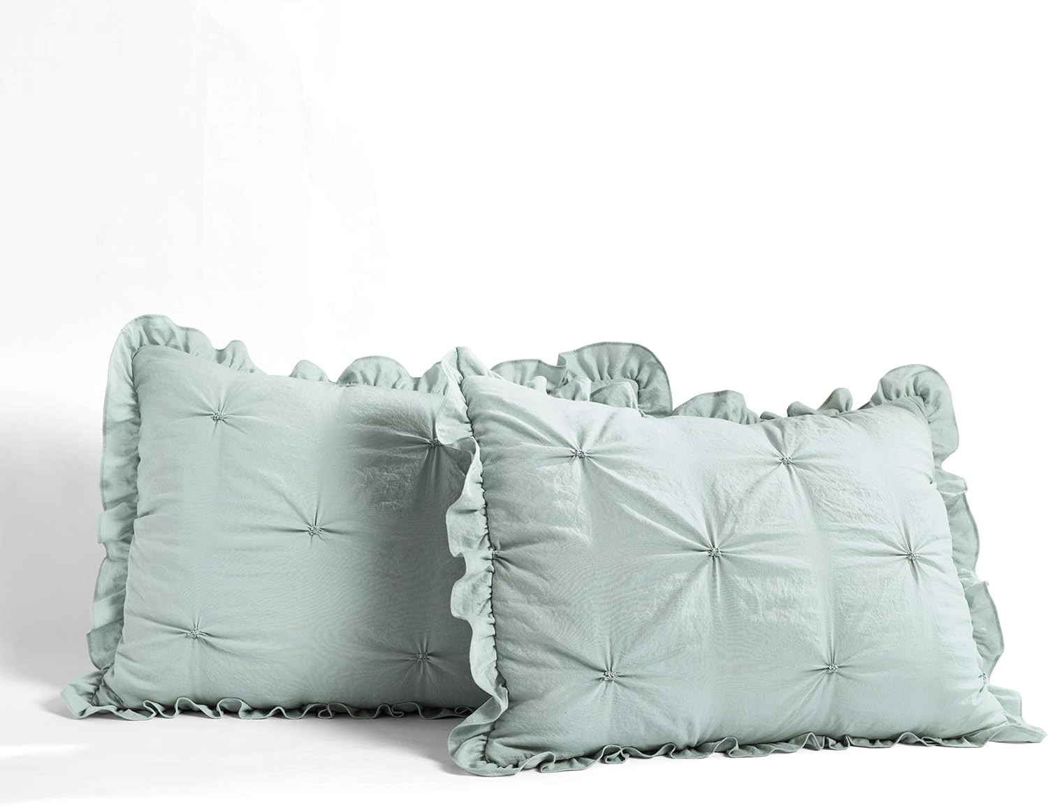 Lush Decor Ravello Ruffle Skirt Bedspread Set - King Blue