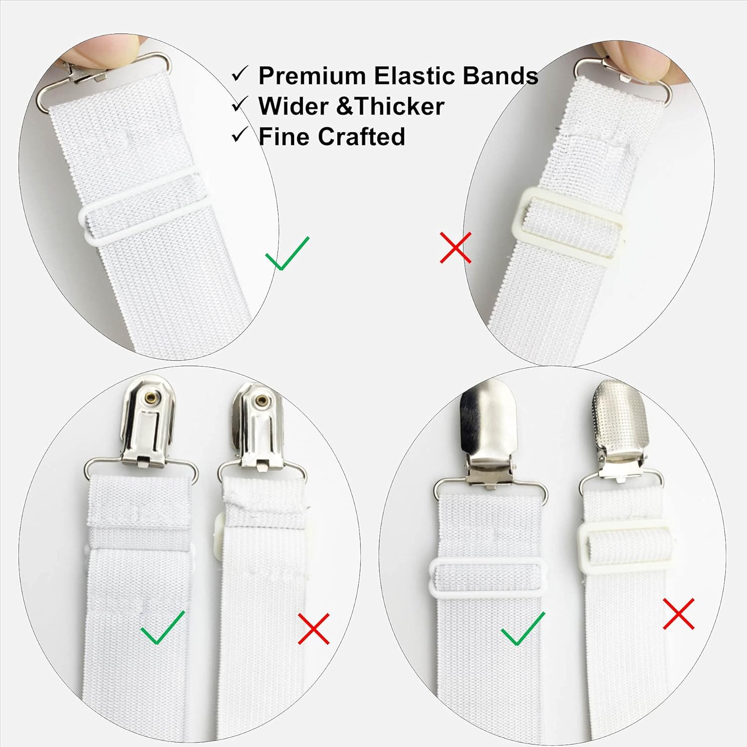 RayTour Sheet Straps Bed Sheet Keeper Holder for Corners