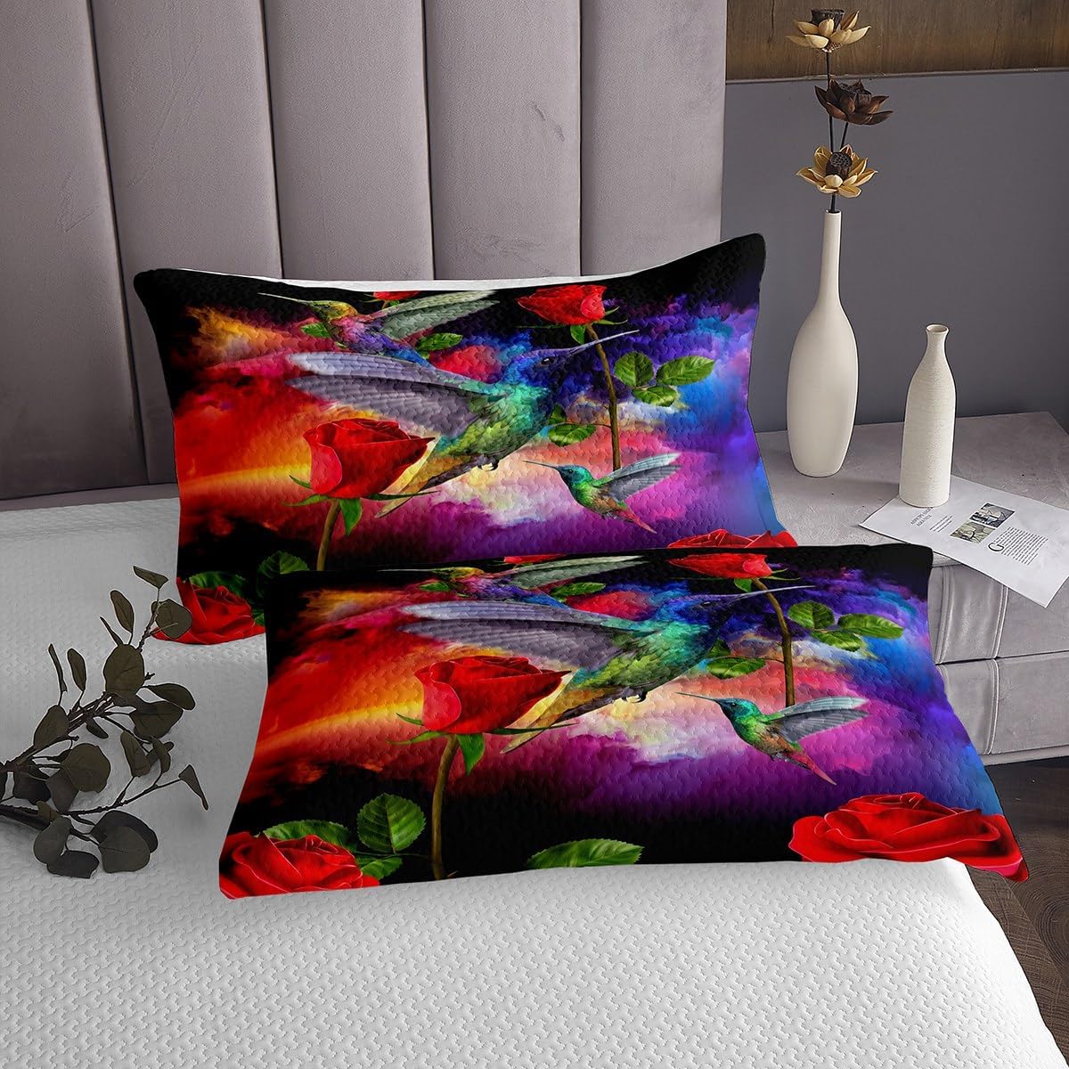 3D Hummingbird Bedspread Set for Adult