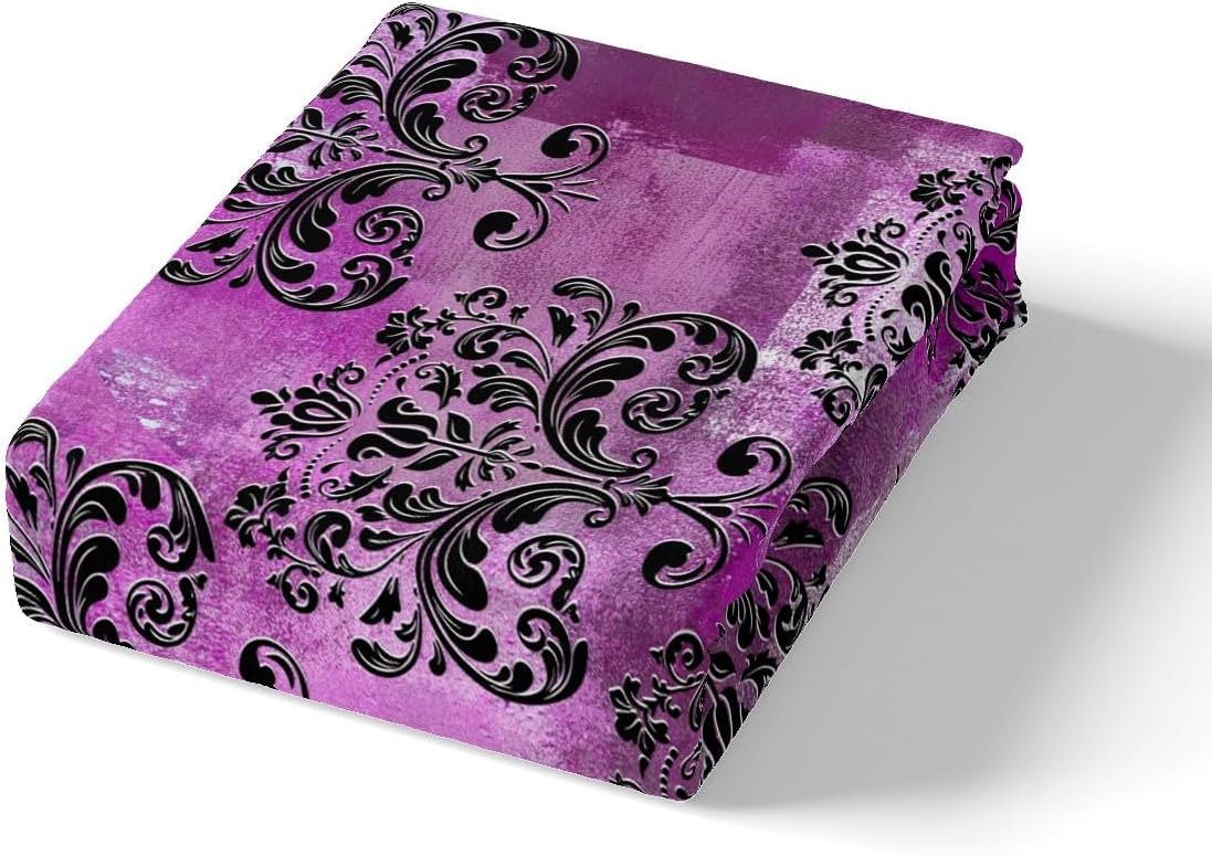 Erosebridal Damask Floral Duvet Set with 1 Pillowcase