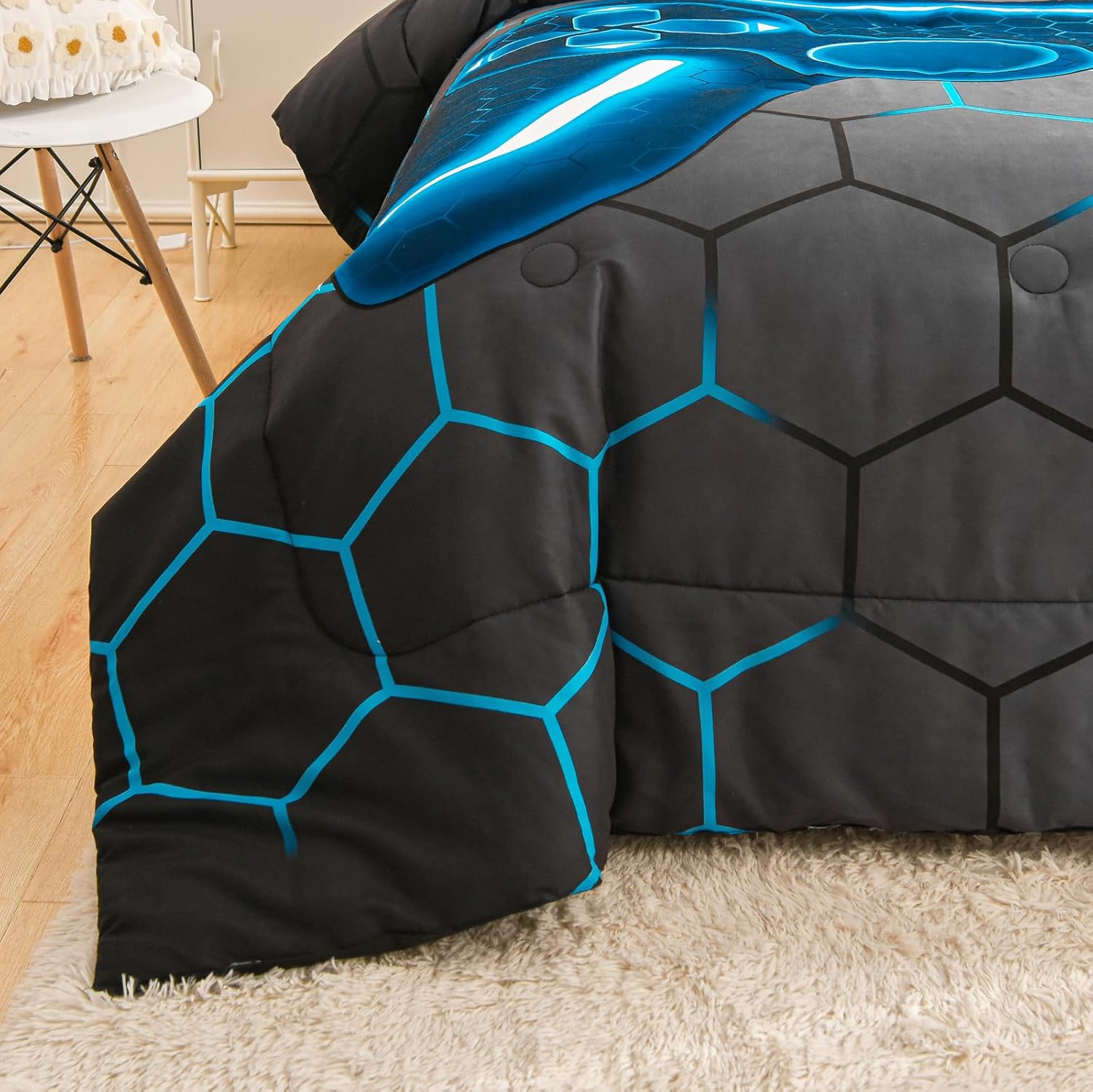 NTBED Game Console Comforter Set - Blue King 3D Design