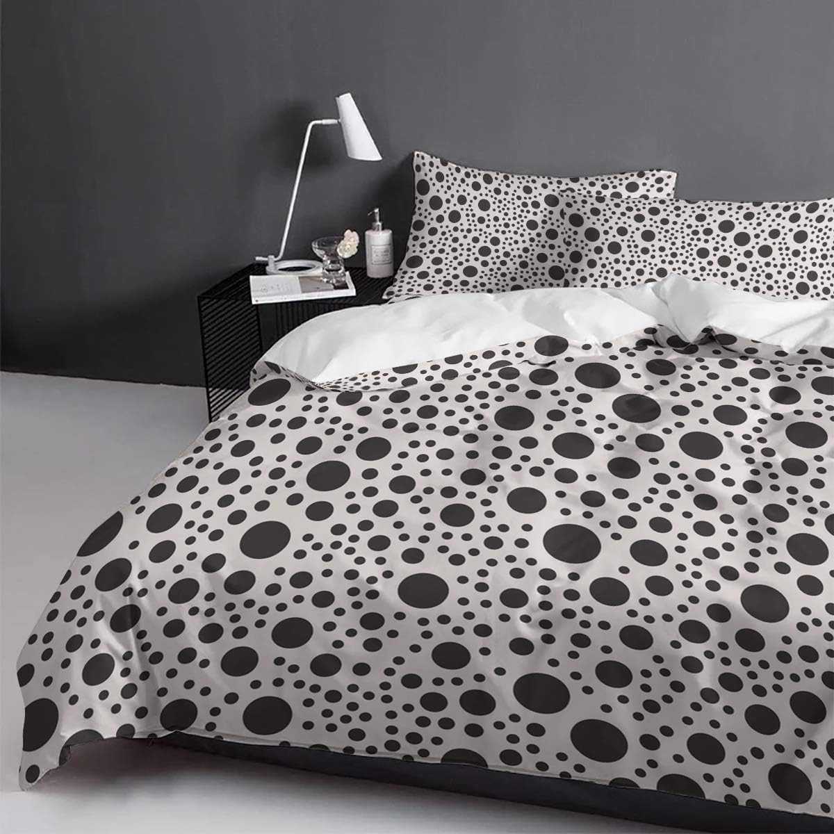 LooPoP California King Duvet Cover Set with Zipper and 2 Pillow Cases