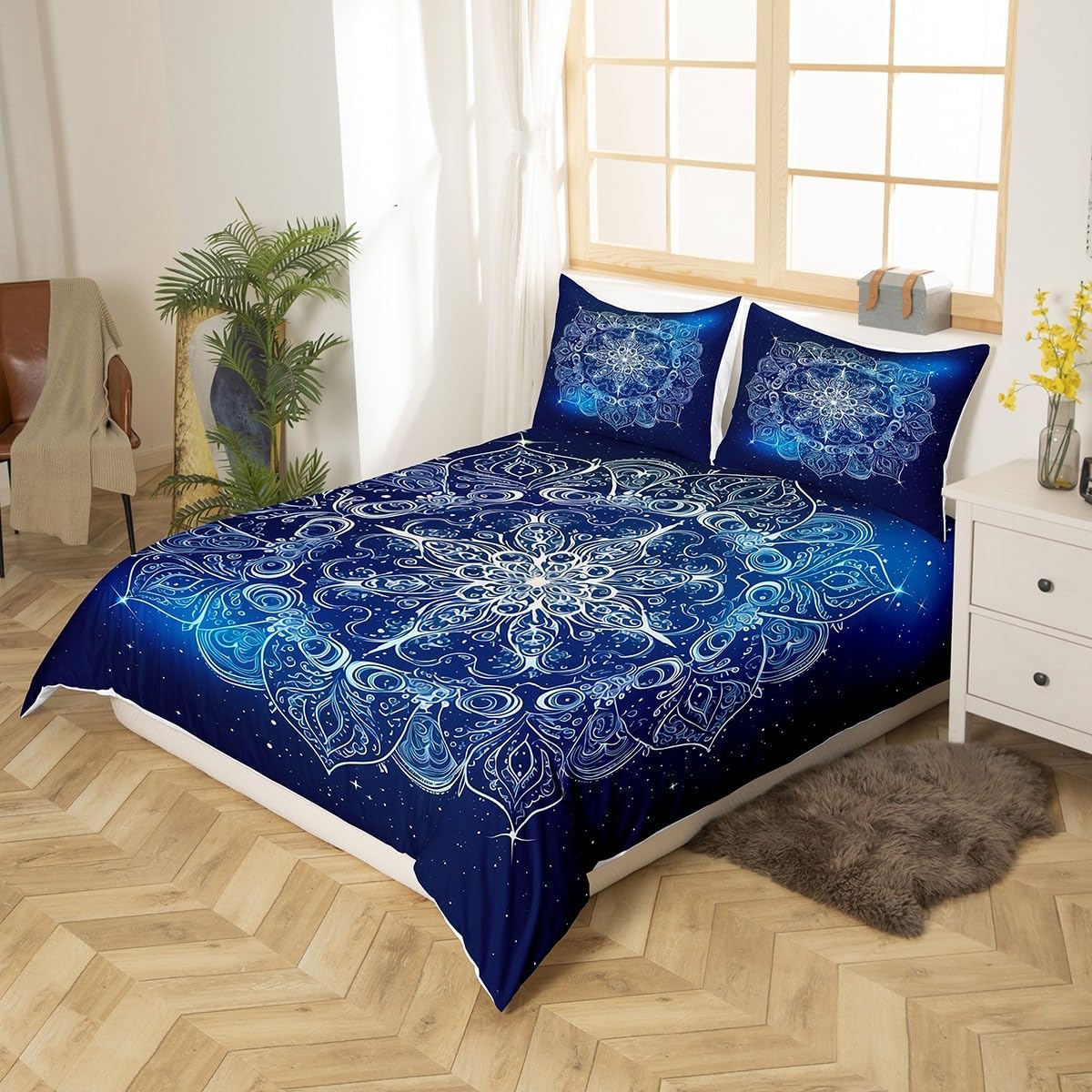 Feelyou Outer Space Theme Duvet Cover Set