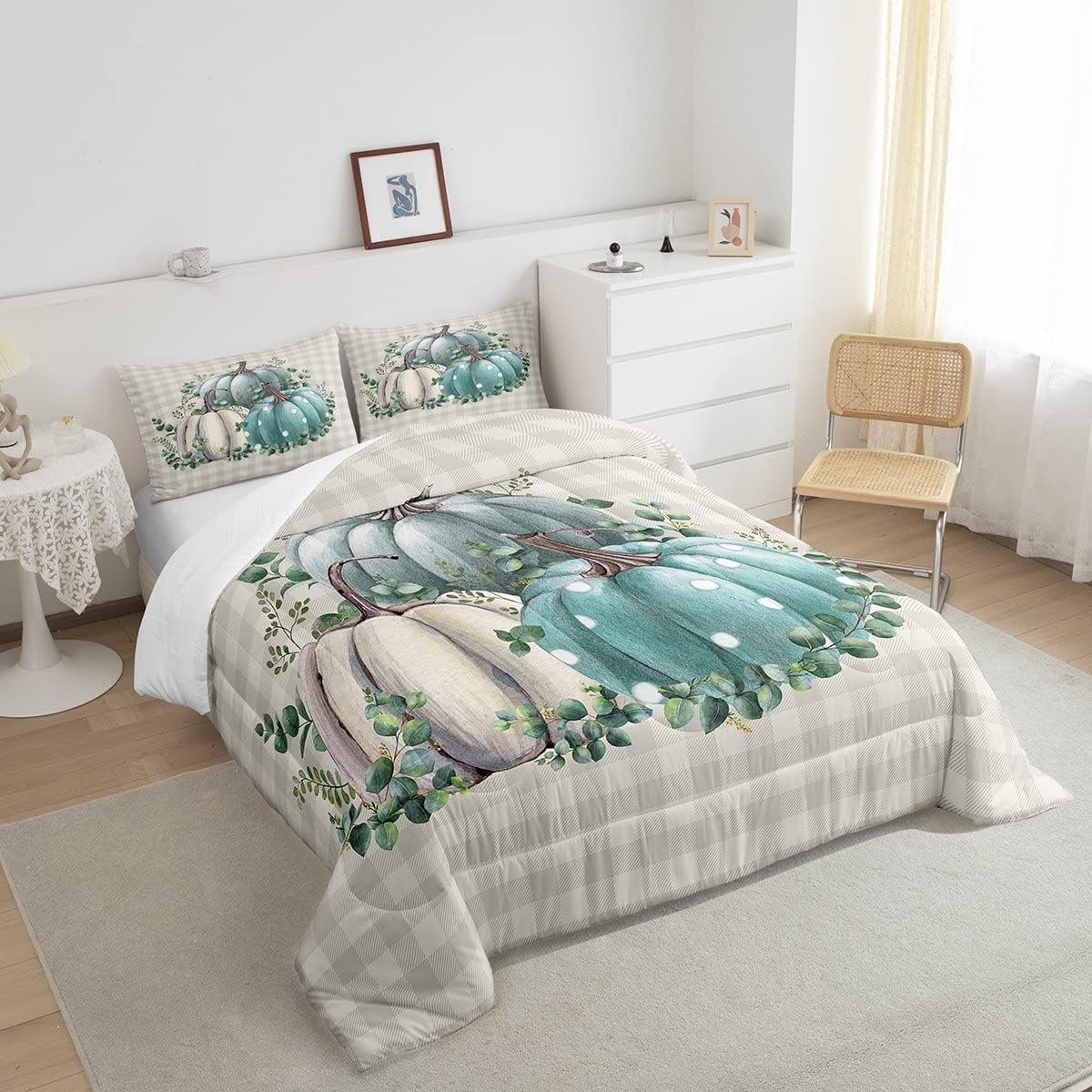 Erosebridal Fall Comforter Set for Kids and Adults