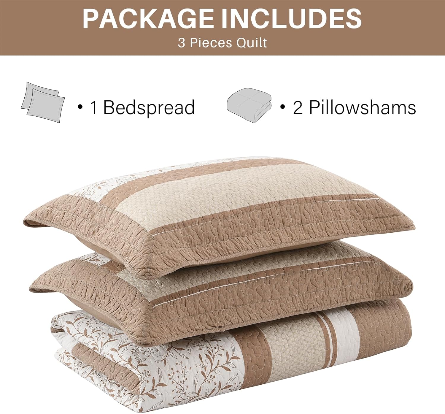Quilta 100 Cotton Bedspread Set California King Size