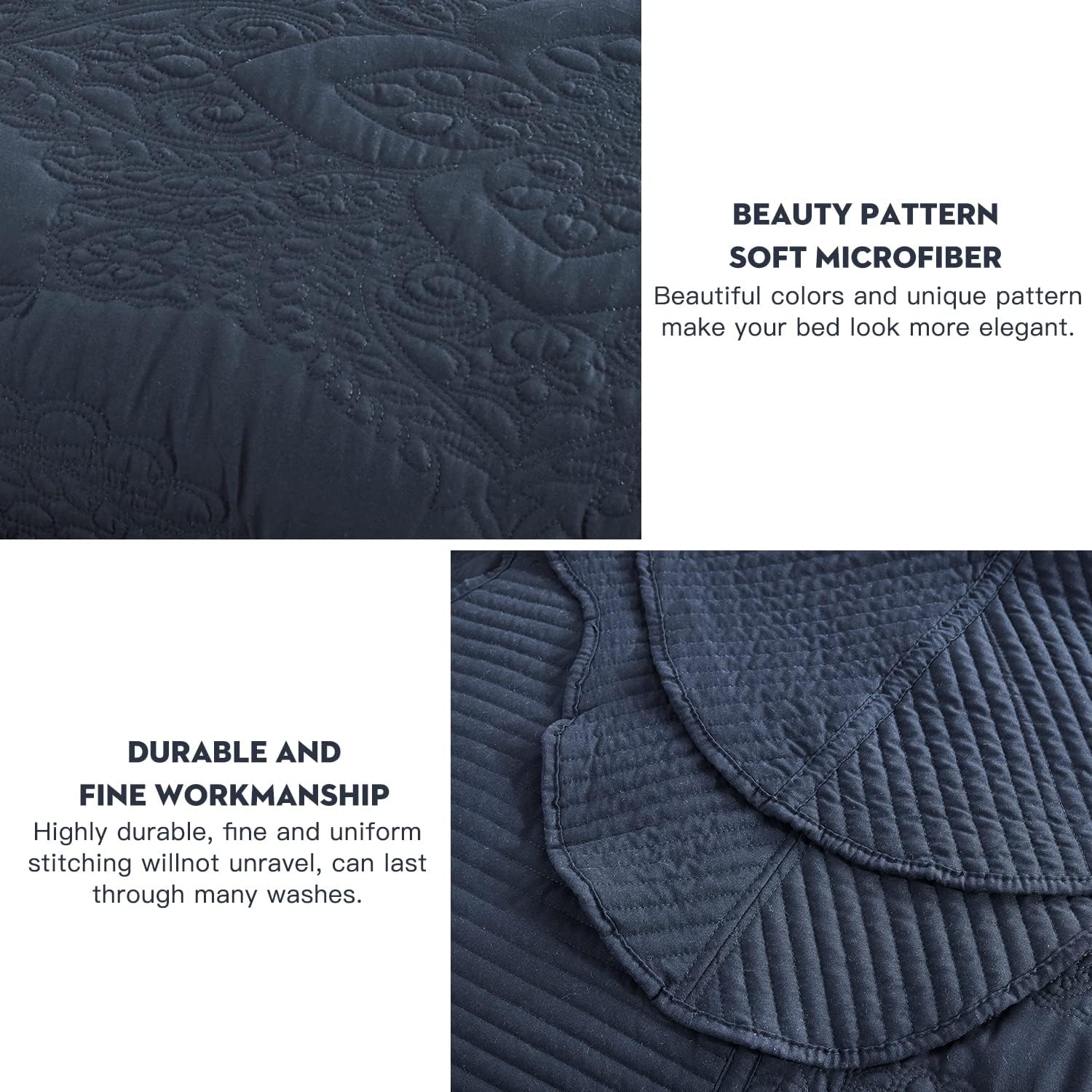 HZ HY Oversized King Bedspread Set 5 Piece 1