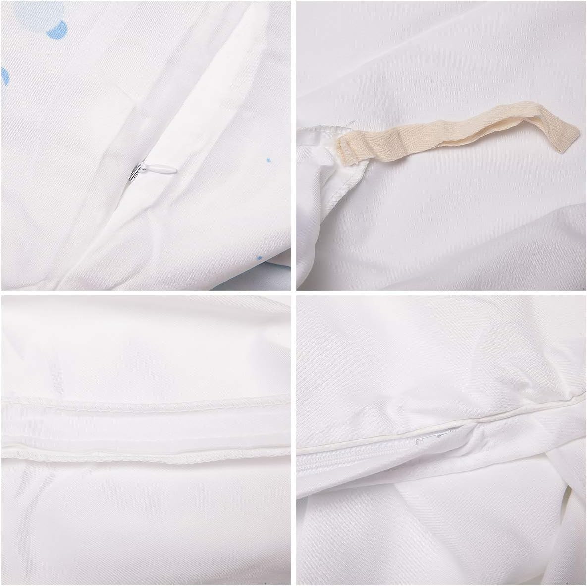 LooPoP California King Duvet Cover Set with Zipper and 2 Pillow Cases