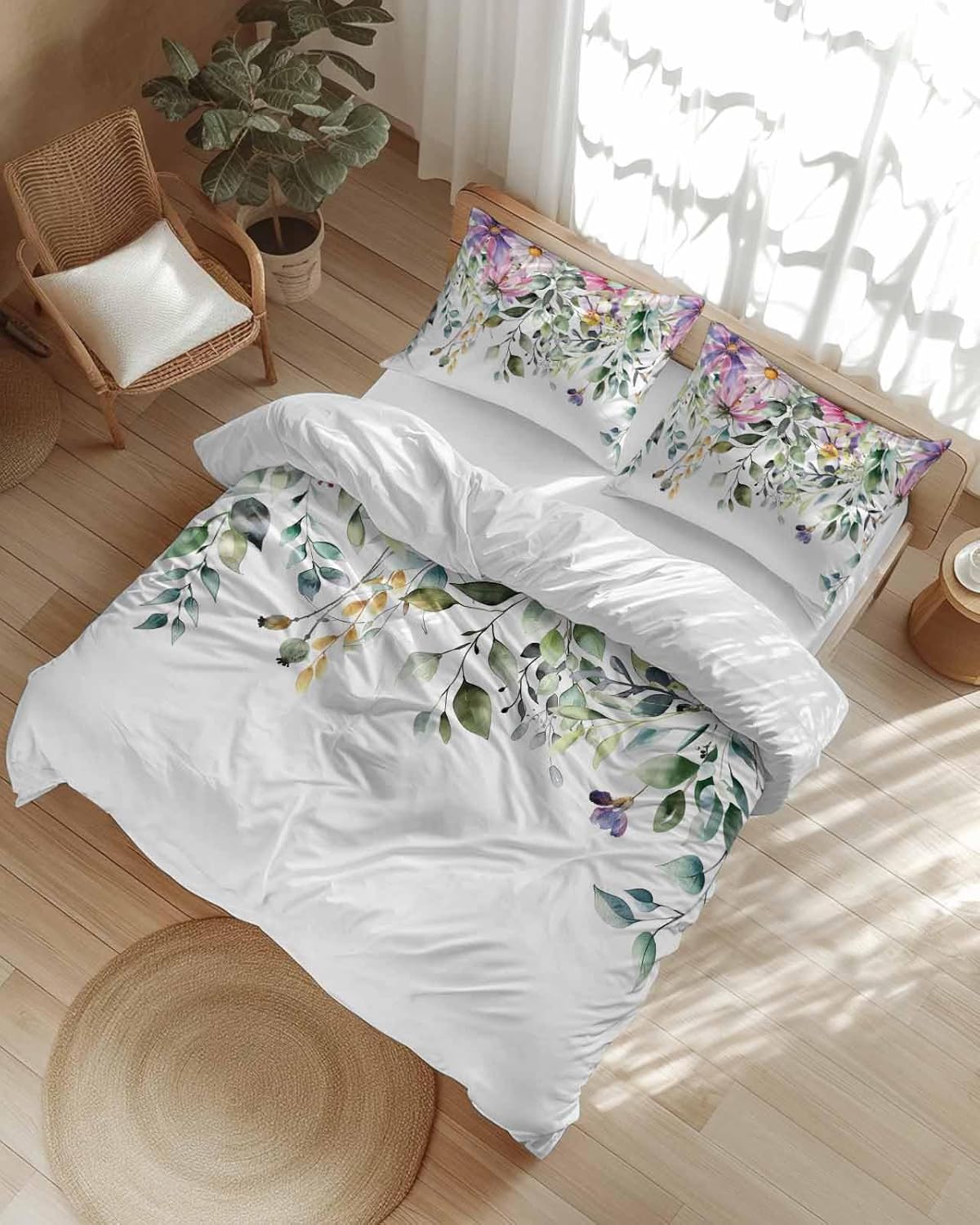 ZOE GARDEN Eucalyptus Duvet Cover Set 3 Piece