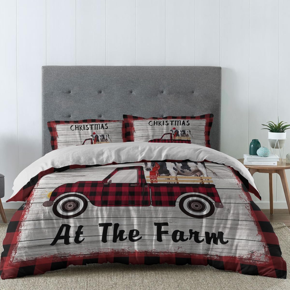 LooPoP Farm Christmas Comforter Set 3 Piece