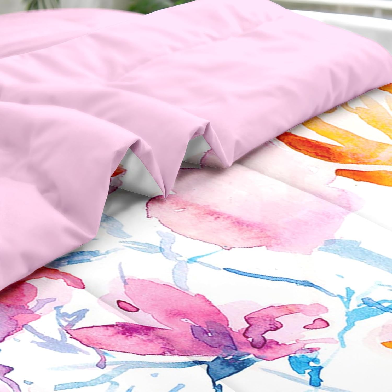 Pamnest Comforter Set King Size Floral Spring