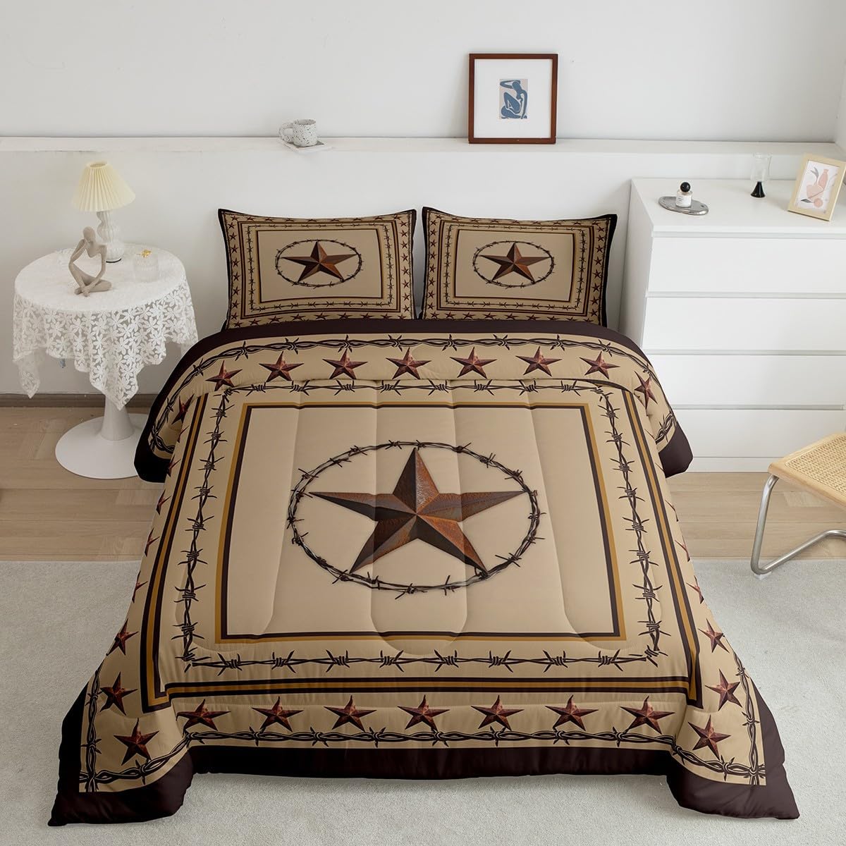Western Texas Star Kids Comforter Set