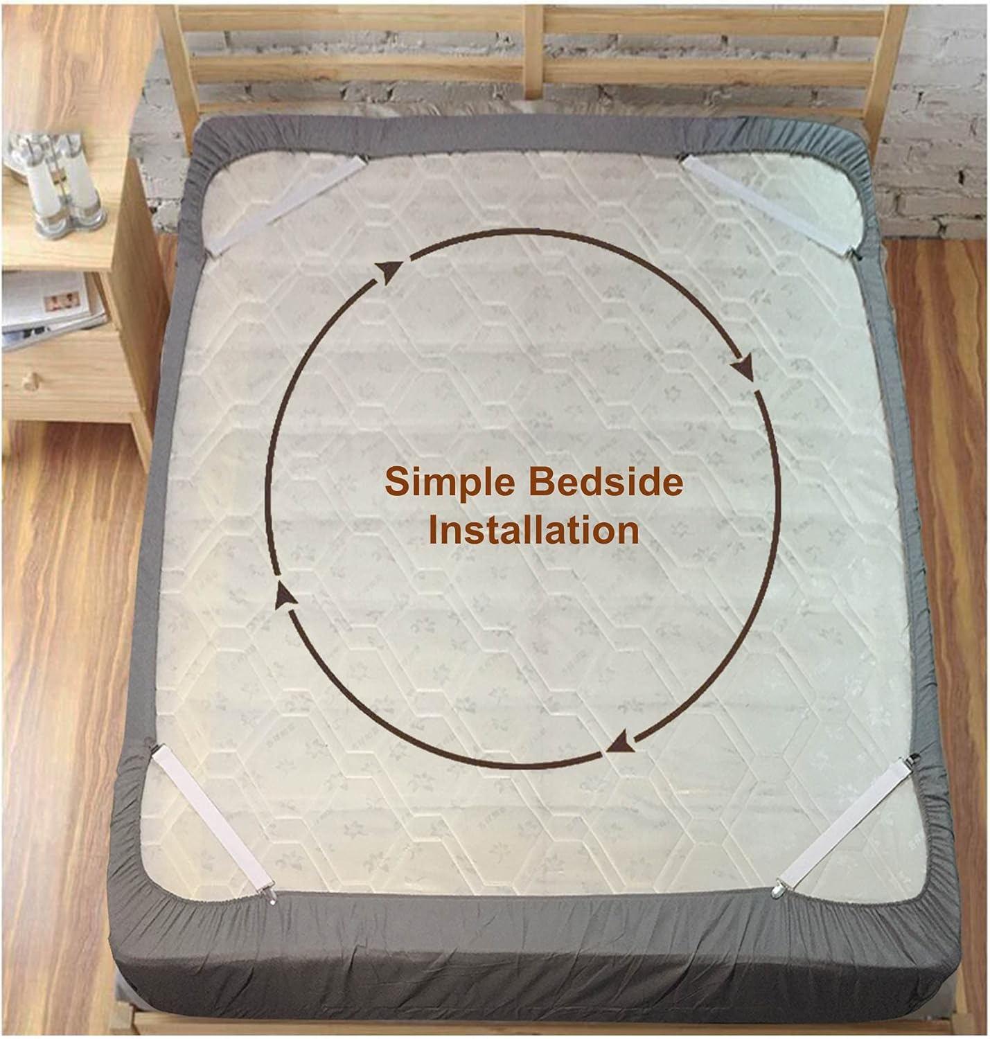 RayTour Sheet Straps Bed Sheet Keeper Holder for Corners