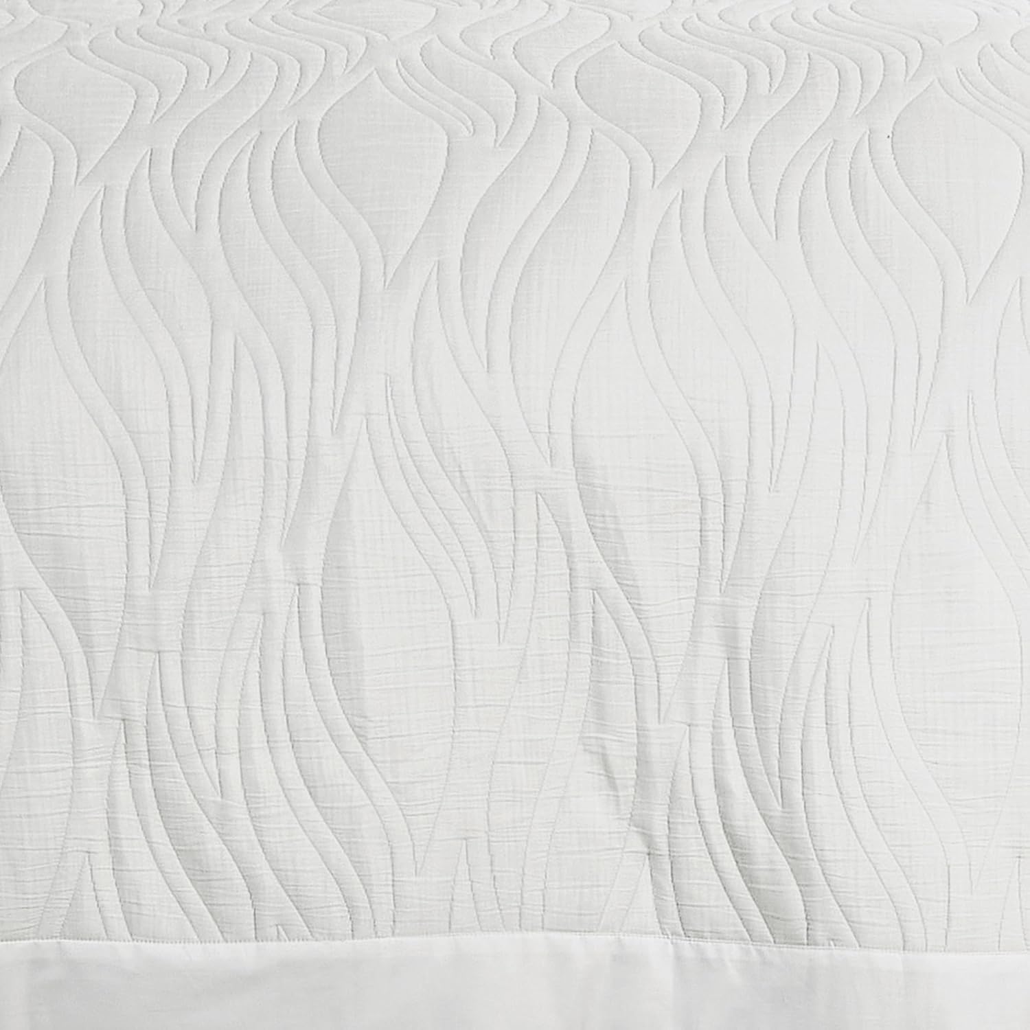 3-Piece Esme Cotton Coverlet Set Matelass White Queen Size