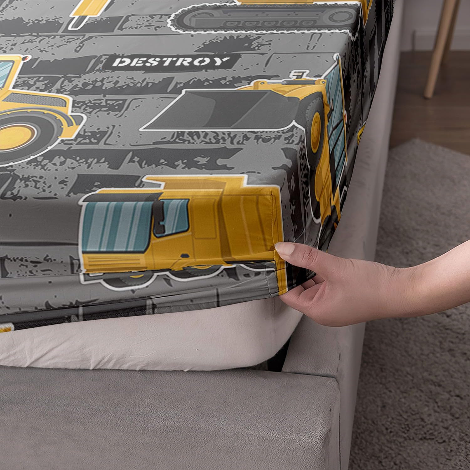 Smell Sunshine Truck Sheets Set 4Pcs for Kids