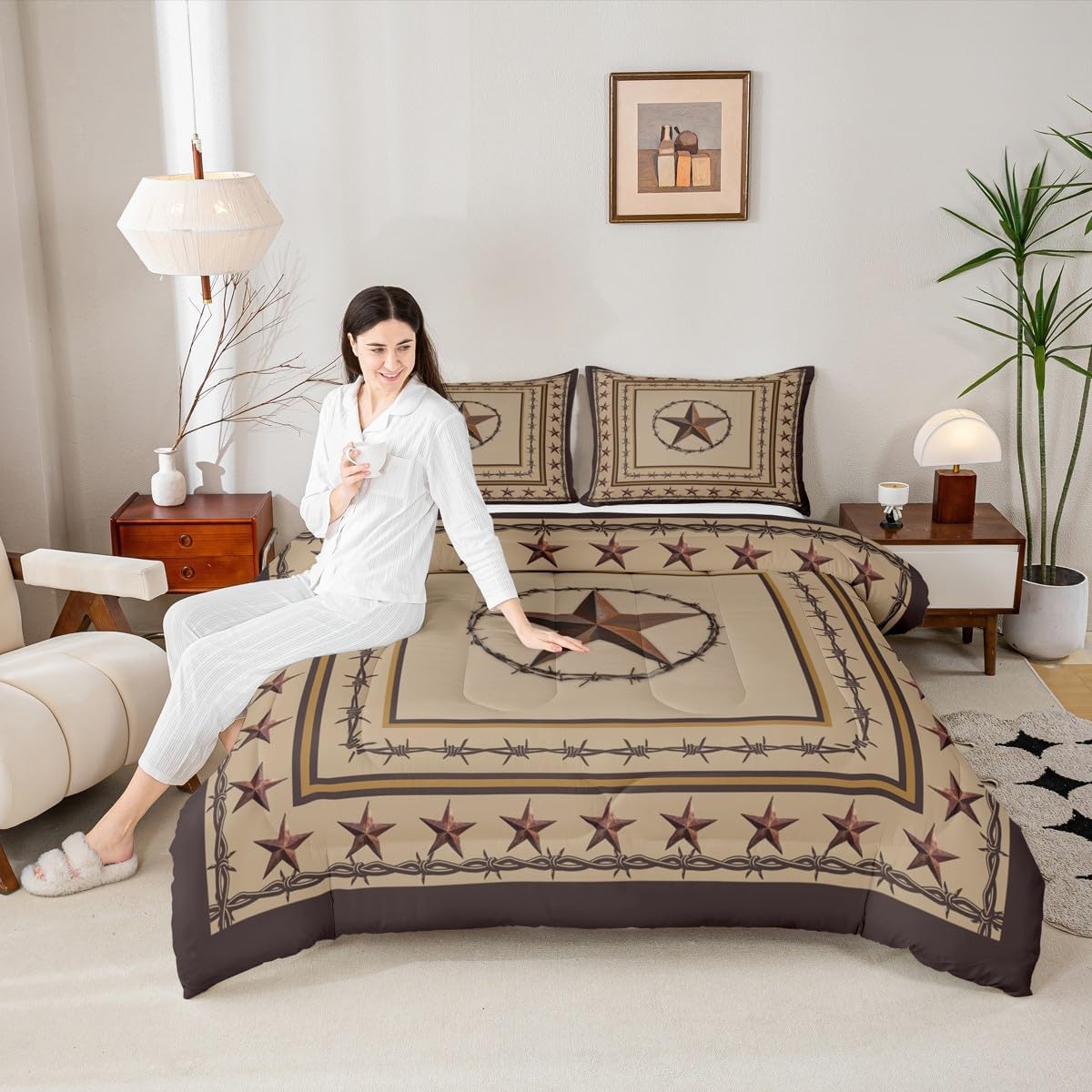Western Texas Star Kids Comforter Set