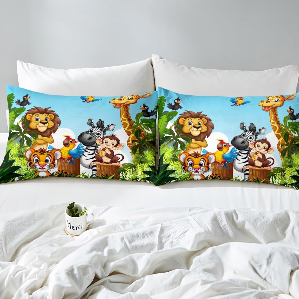 Erosebridal Animals Bedding Set Full Size Kids Duvet Cover