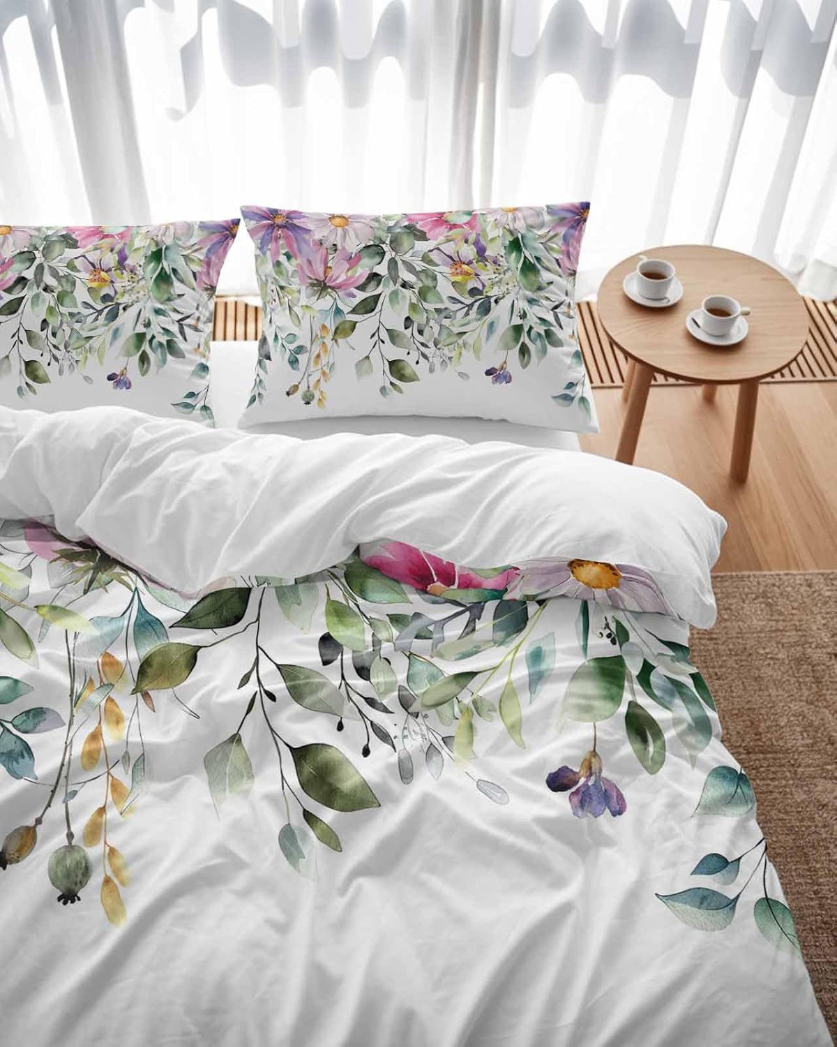 ZOE GARDEN Eucalyptus Duvet Cover Set 3 Piece