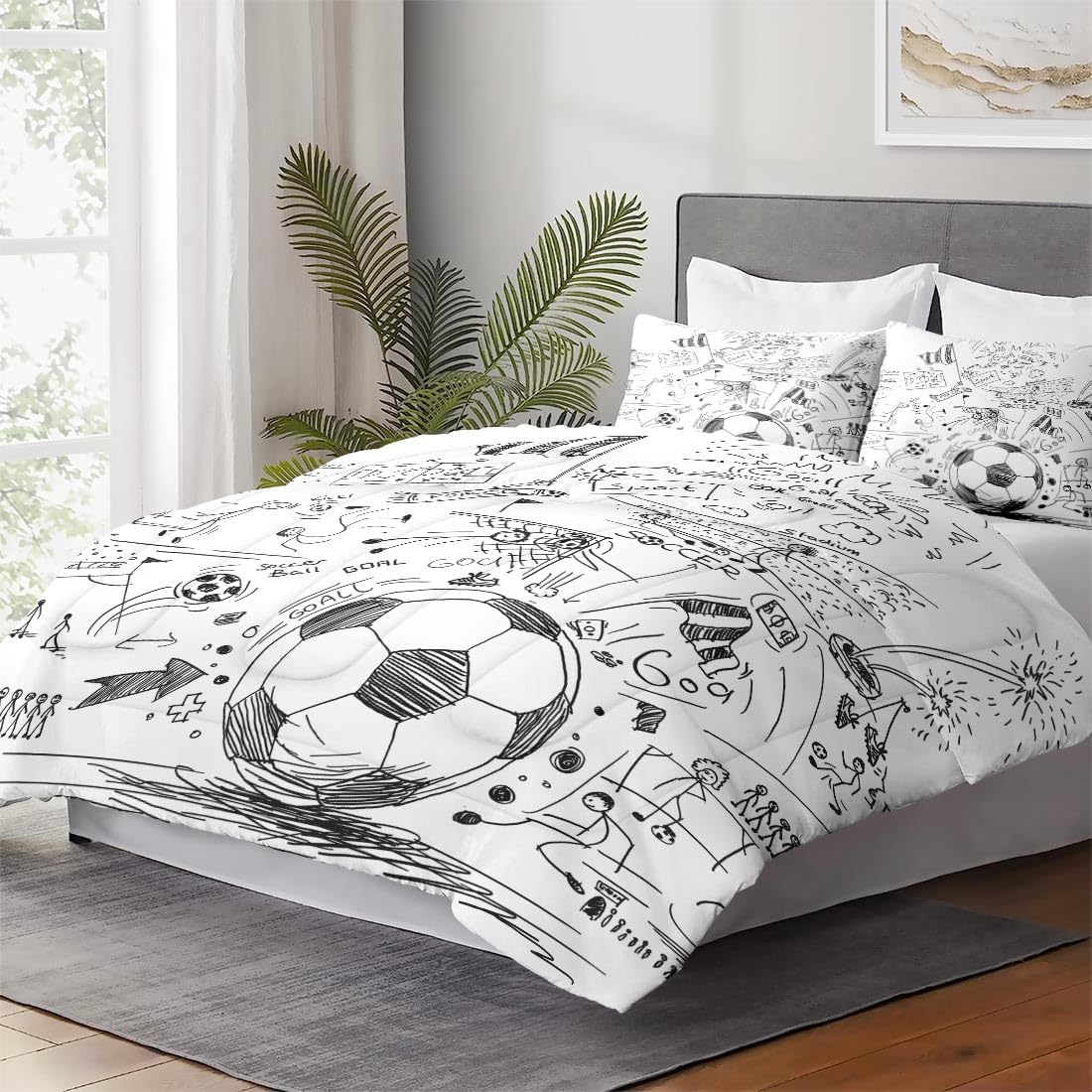 WeCozy Full Size Comforter Set with 2 Pillowcases