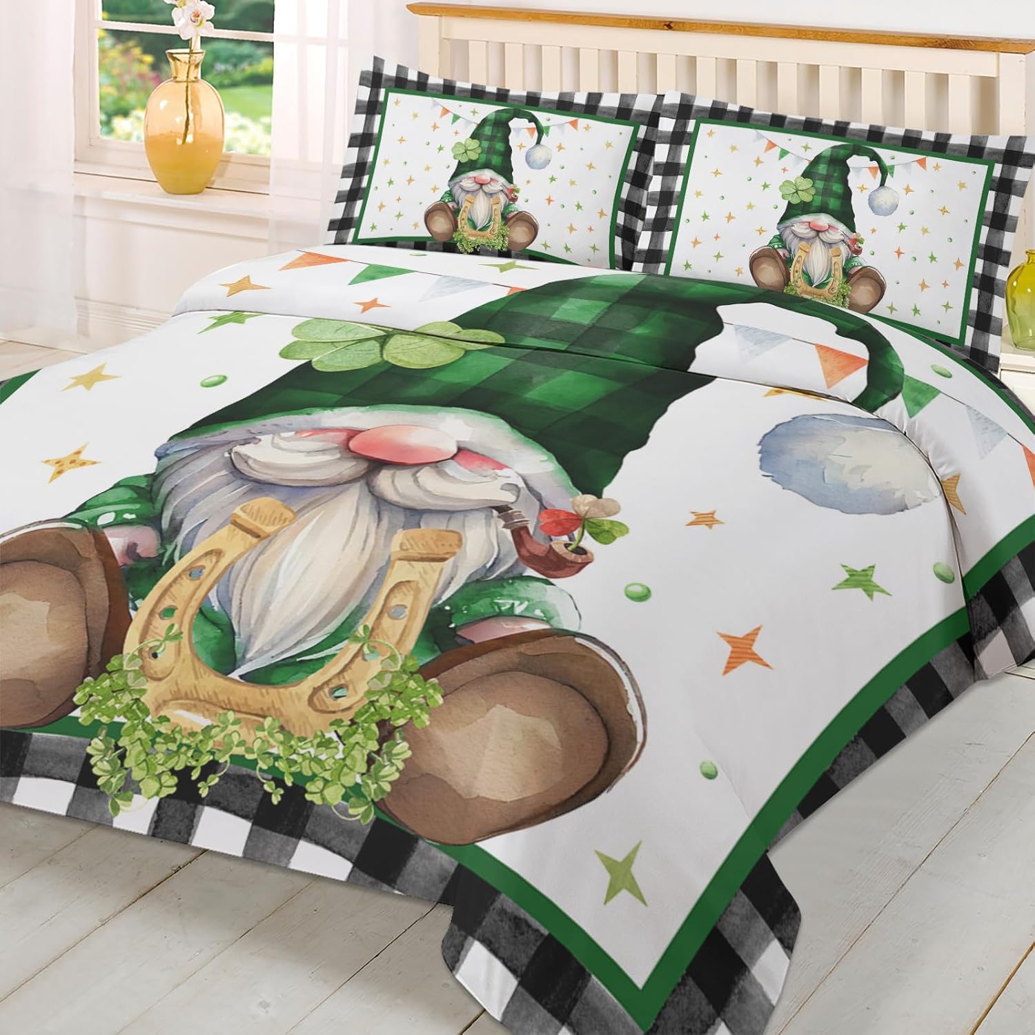 ZOE GARDEN St Patricks Day Duvet Cover Set Full Size 1