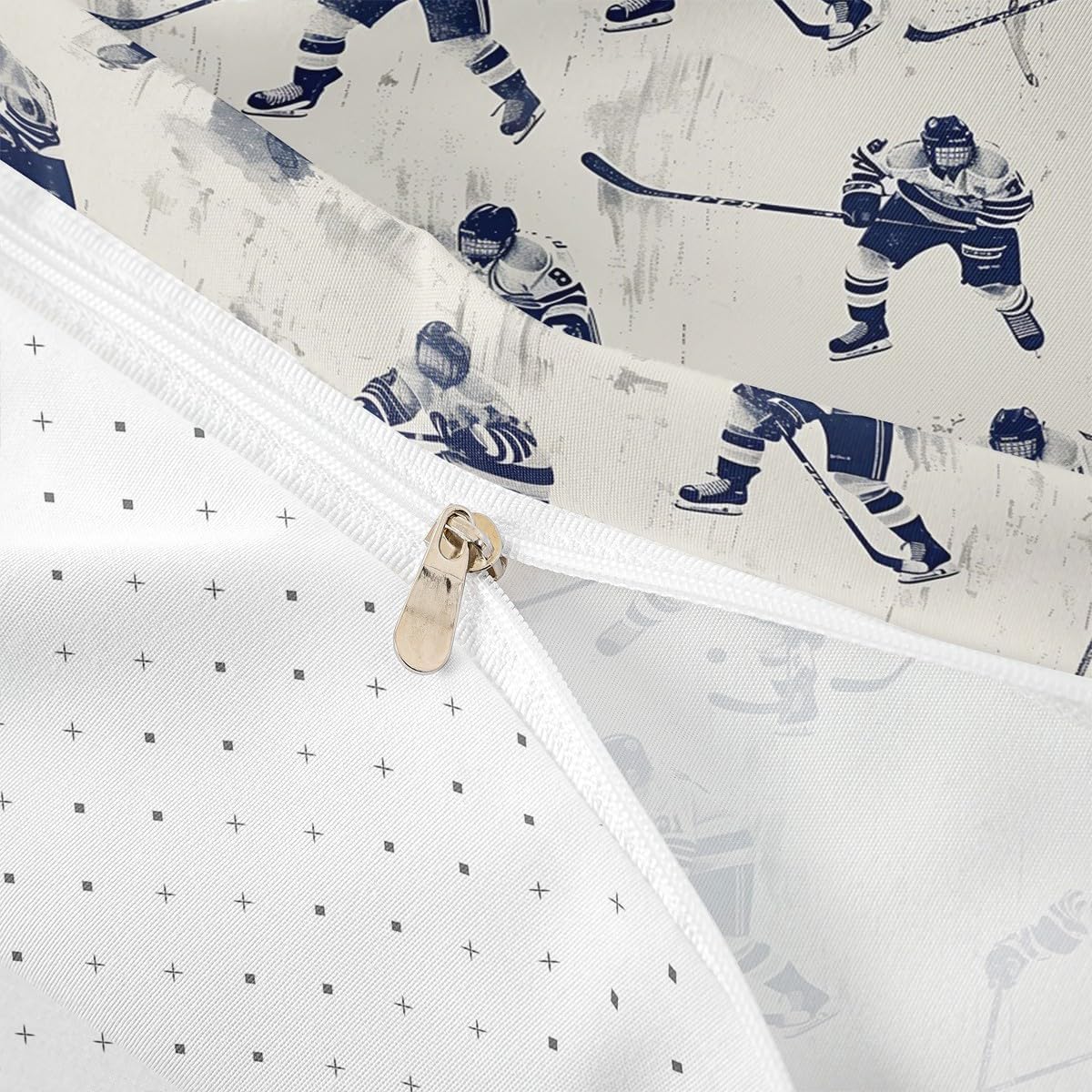 Erosebridal Hockey Player Duvet Cover Set 1