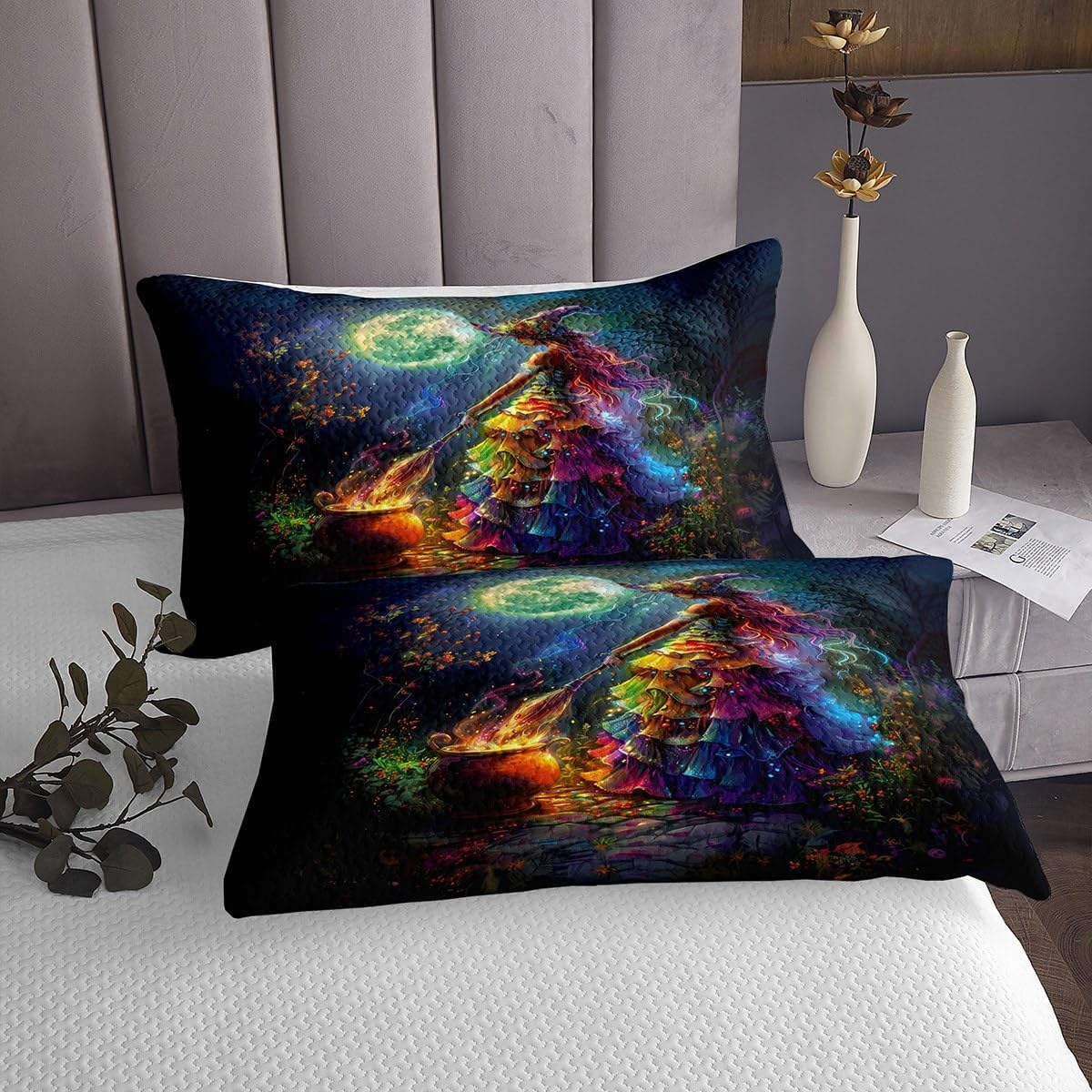 Manfei Witch Princess Queen Bedspread Set