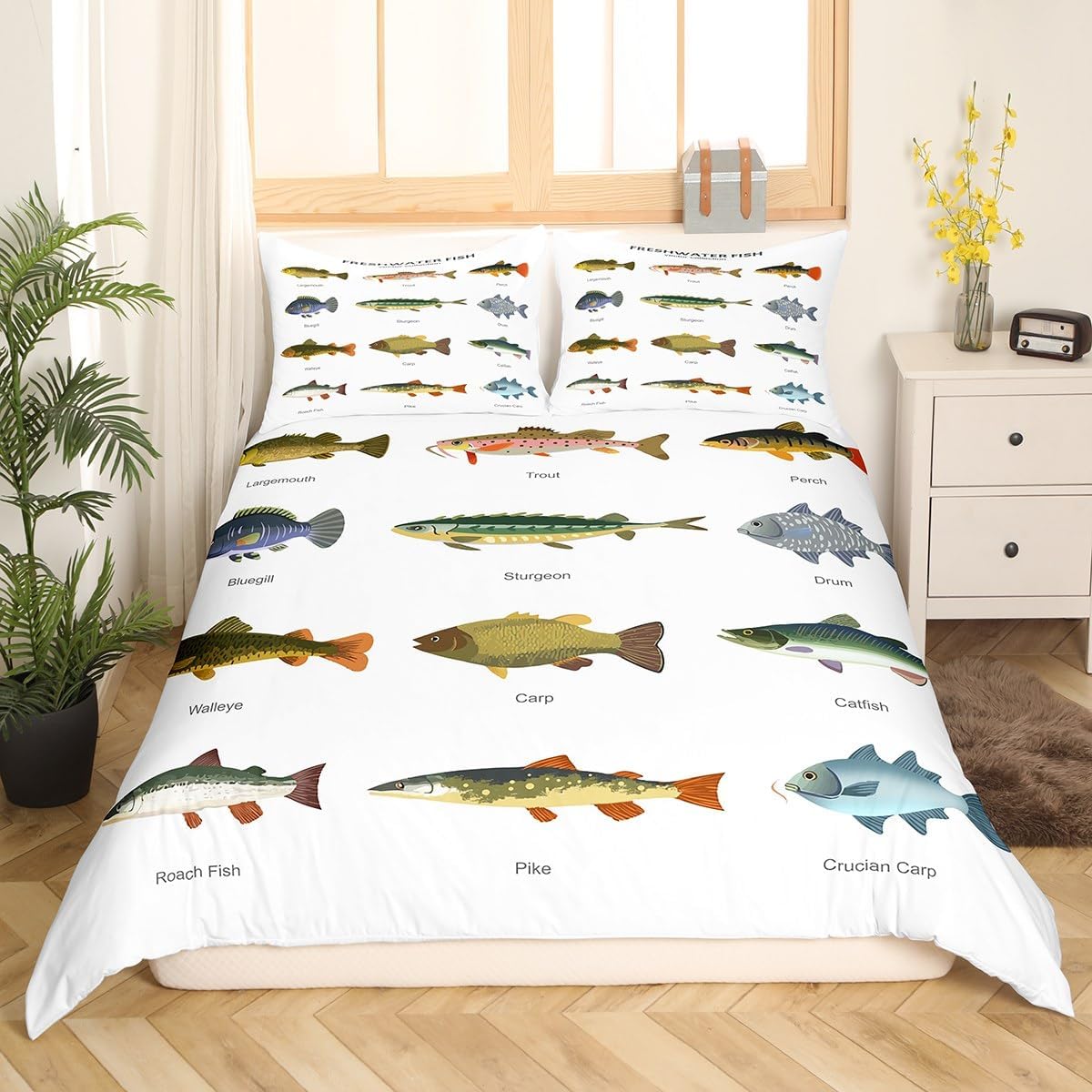 Feelyou 3D Print Duvet Cover Set for Kids and Teens