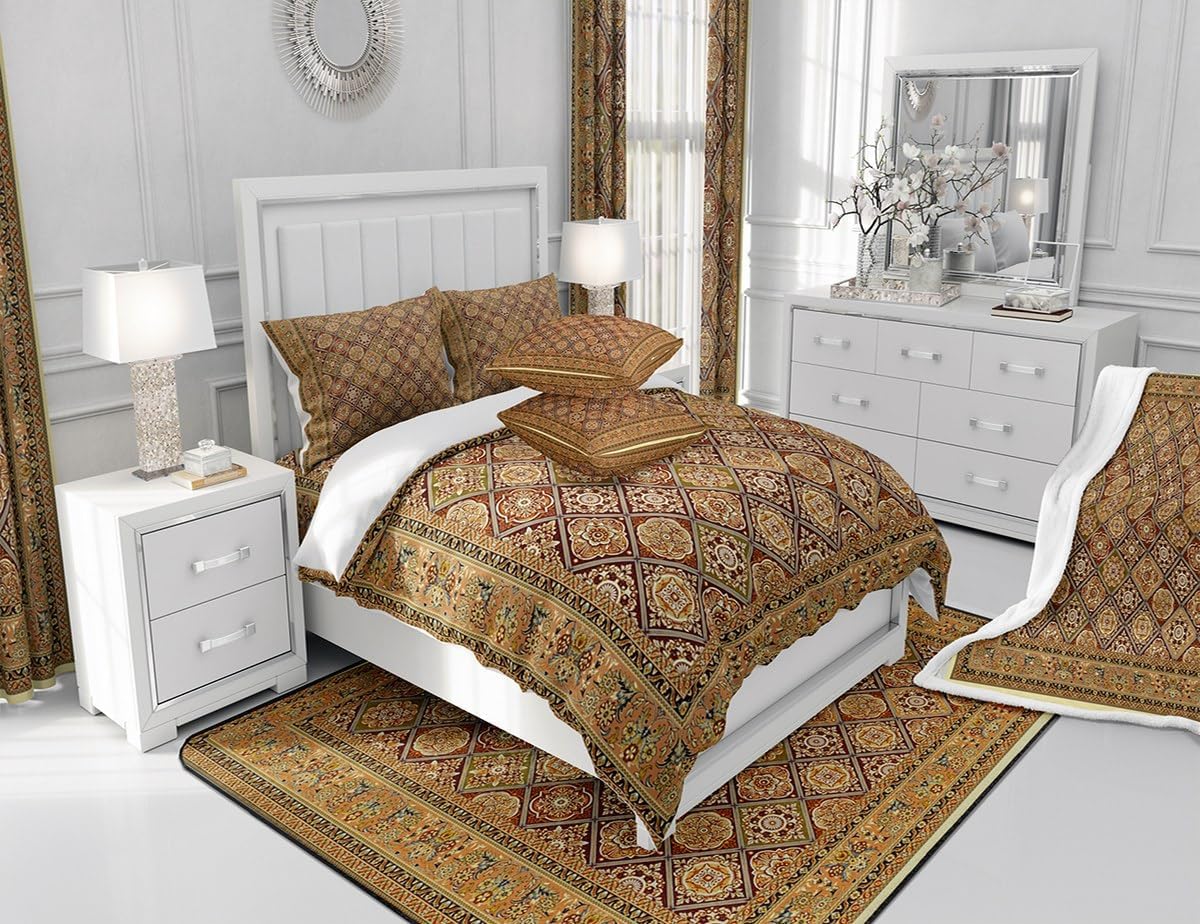 Feelyou Boho Paisley Duvet Cover Set Kids