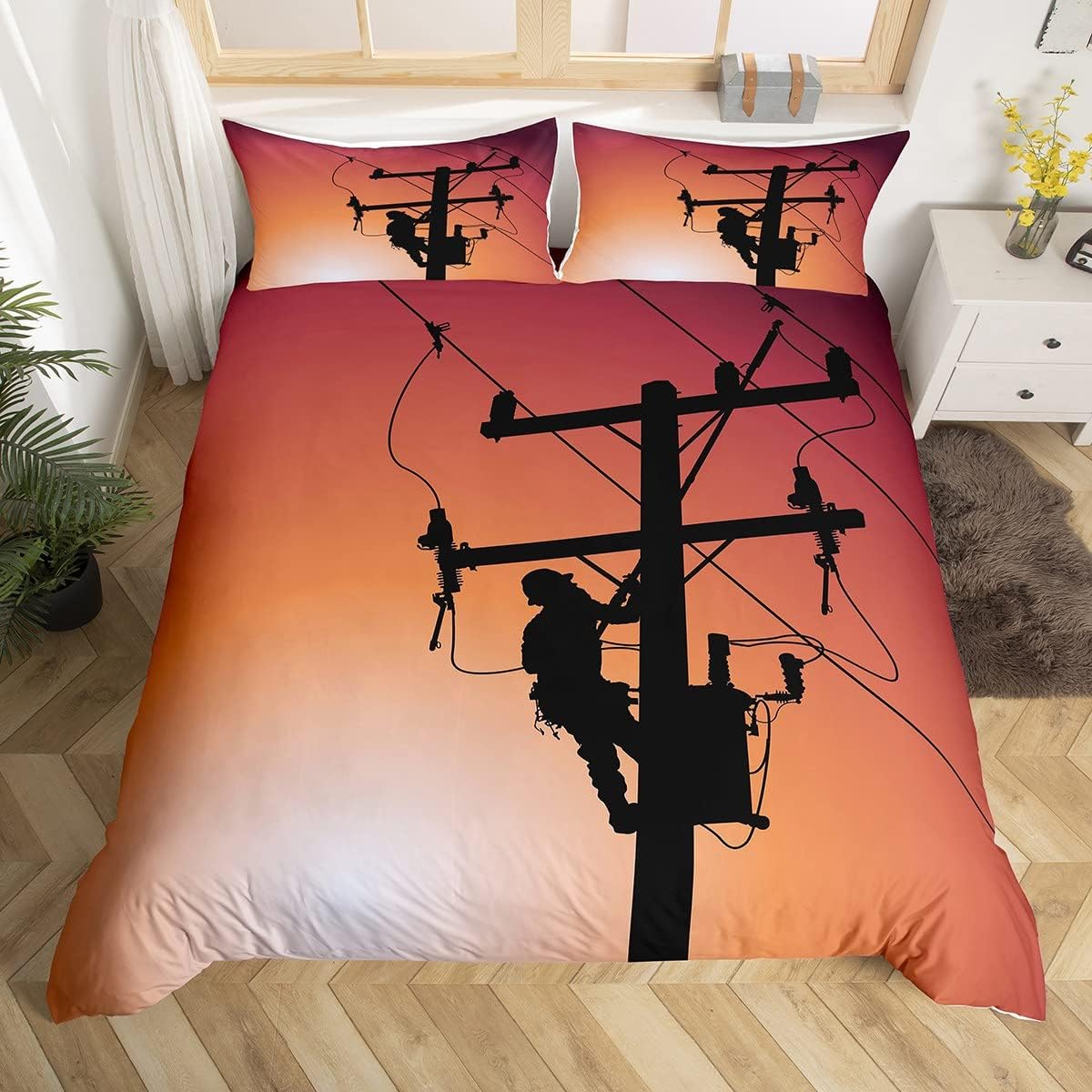 Erosebridal Duvet Cover Set Twin Size for Men Teens