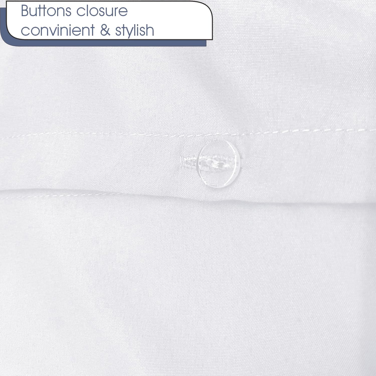 SereneSleep Cal King Duvet Cover Set - White