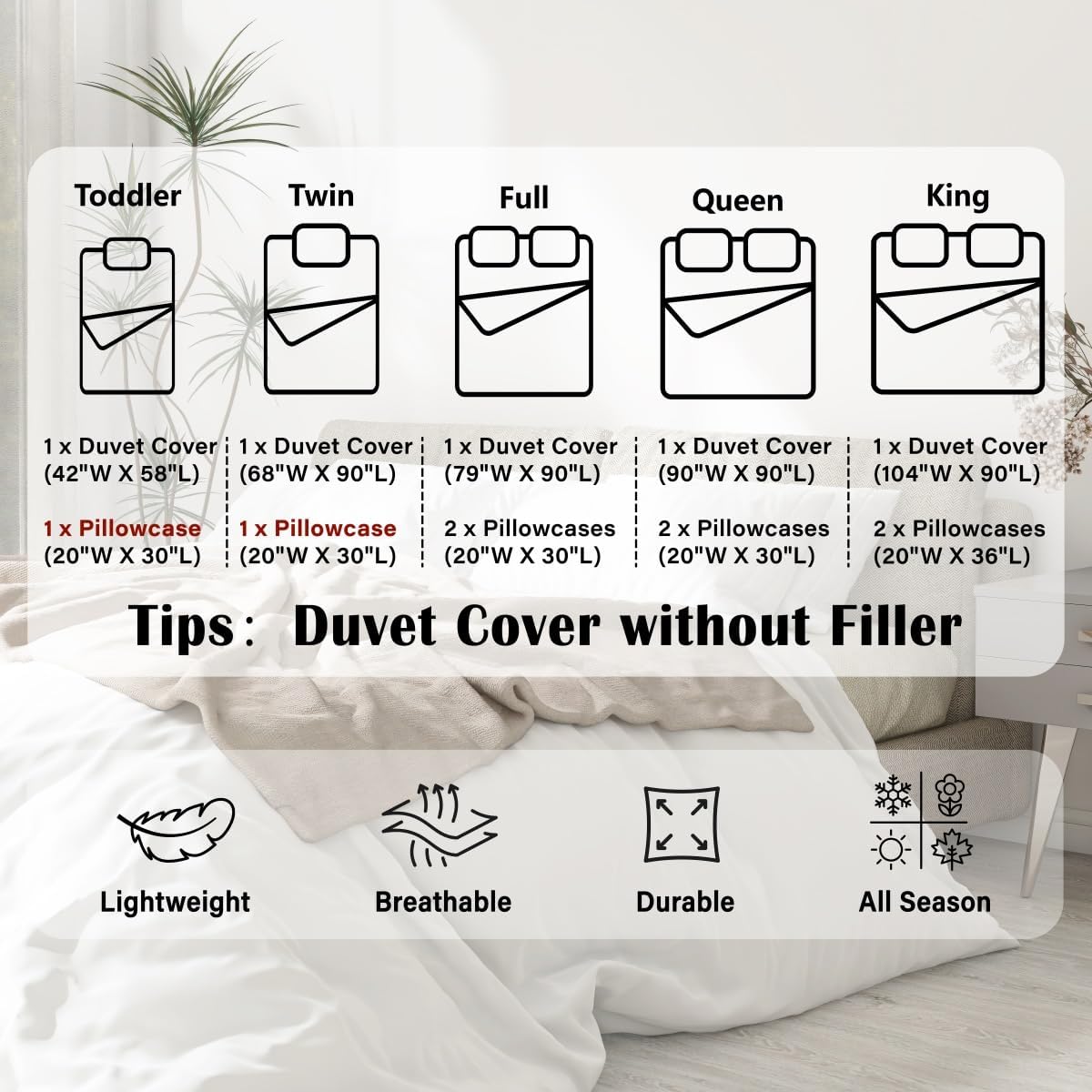 Manfei Retro Floral Duvet Cover Set Twin Size