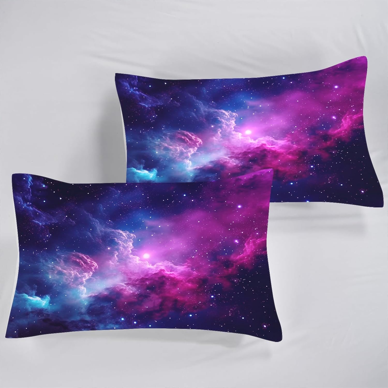 FUYEEN Galaxy Comforter Set Queen Size Purple Space