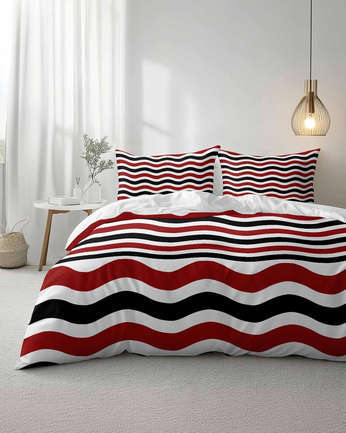ZOE GARDEN Queen Duvet Cover Set 3 Piece with Pillowcases