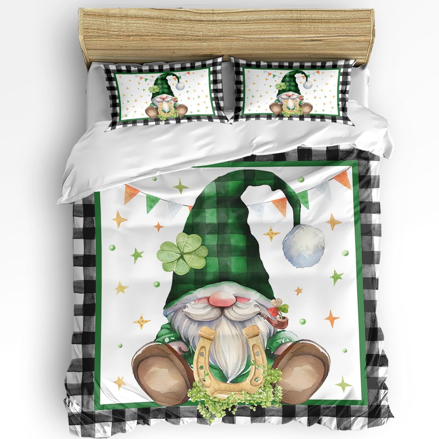 ZOE GARDEN St Patricks Day Duvet Cover Set Full Size 1