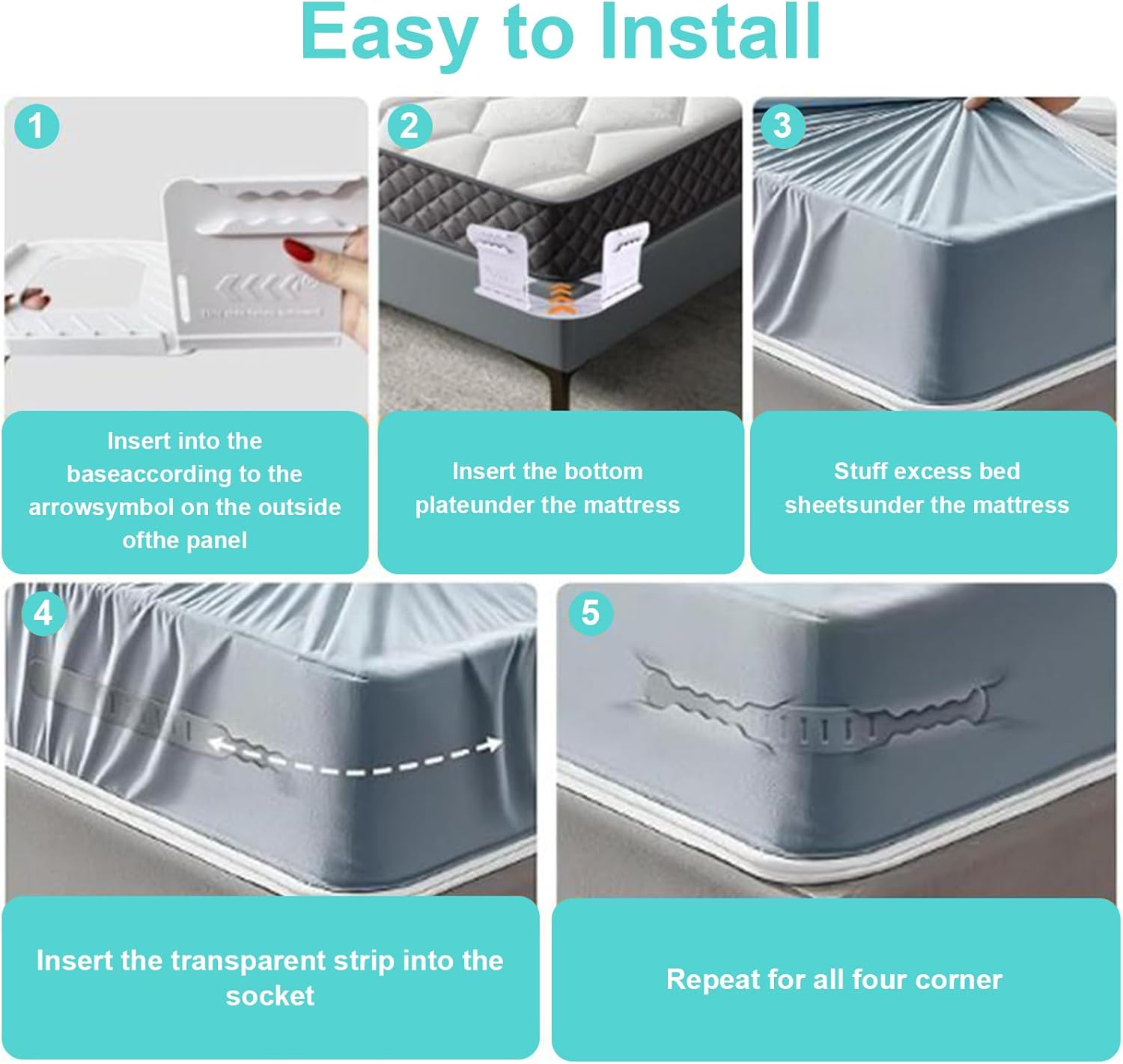 Bed Sheet Holder for Corners Universal Fit