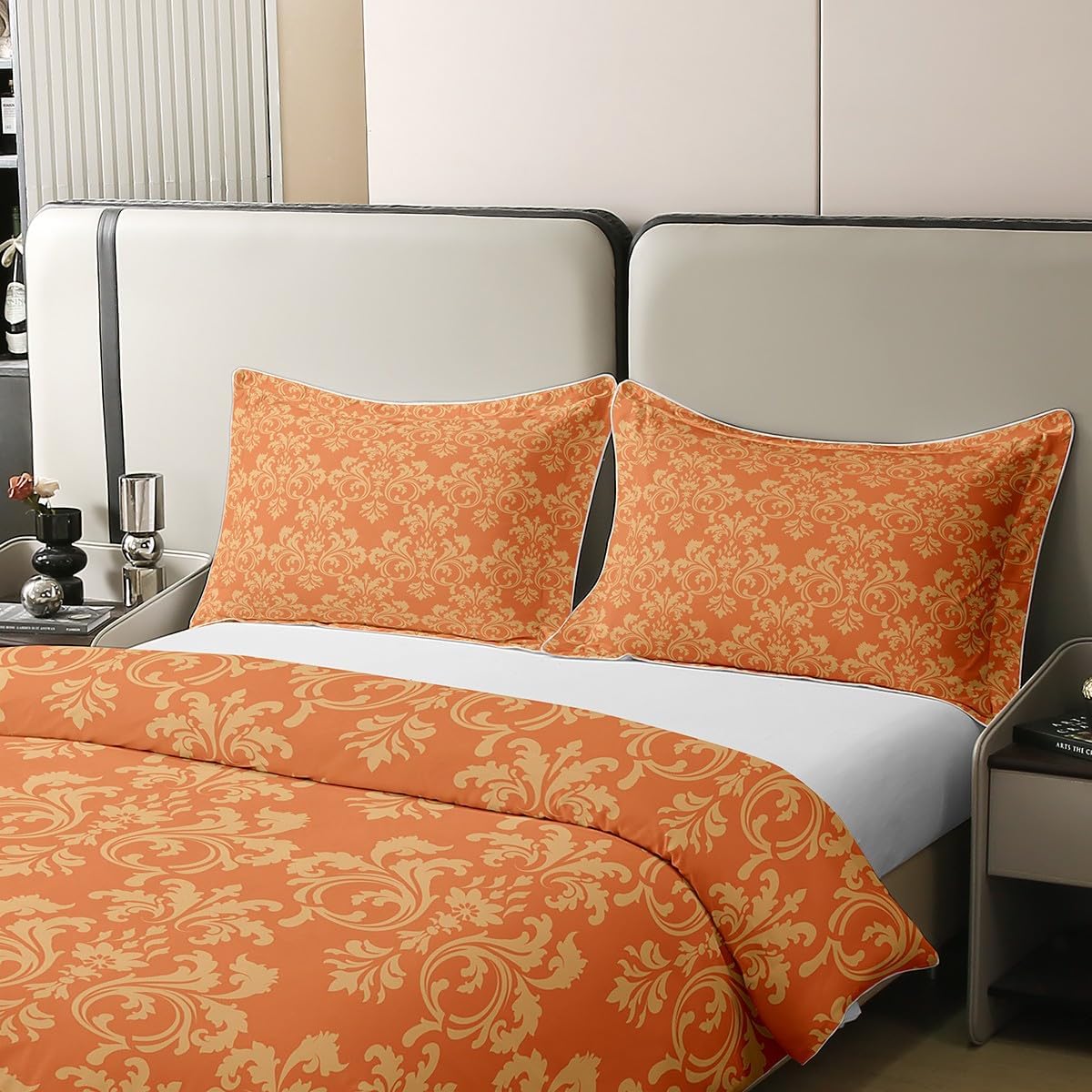 Erosebridal Damask Cotton Duvet Cover Set for Kids
