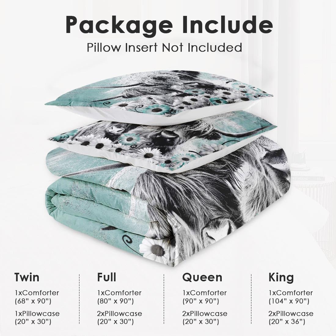 WeCozy Comforter Set Twin Size with Pillowcase 1